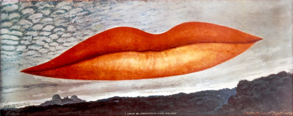 Lee Miller's lips, as depicted by Man Ray in Observatory Time (1934) / Credit: Blind Flaneur