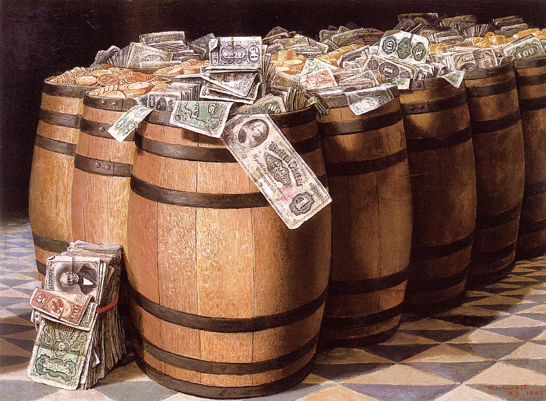 Money to Burn, Victor Dubreuil (1893).