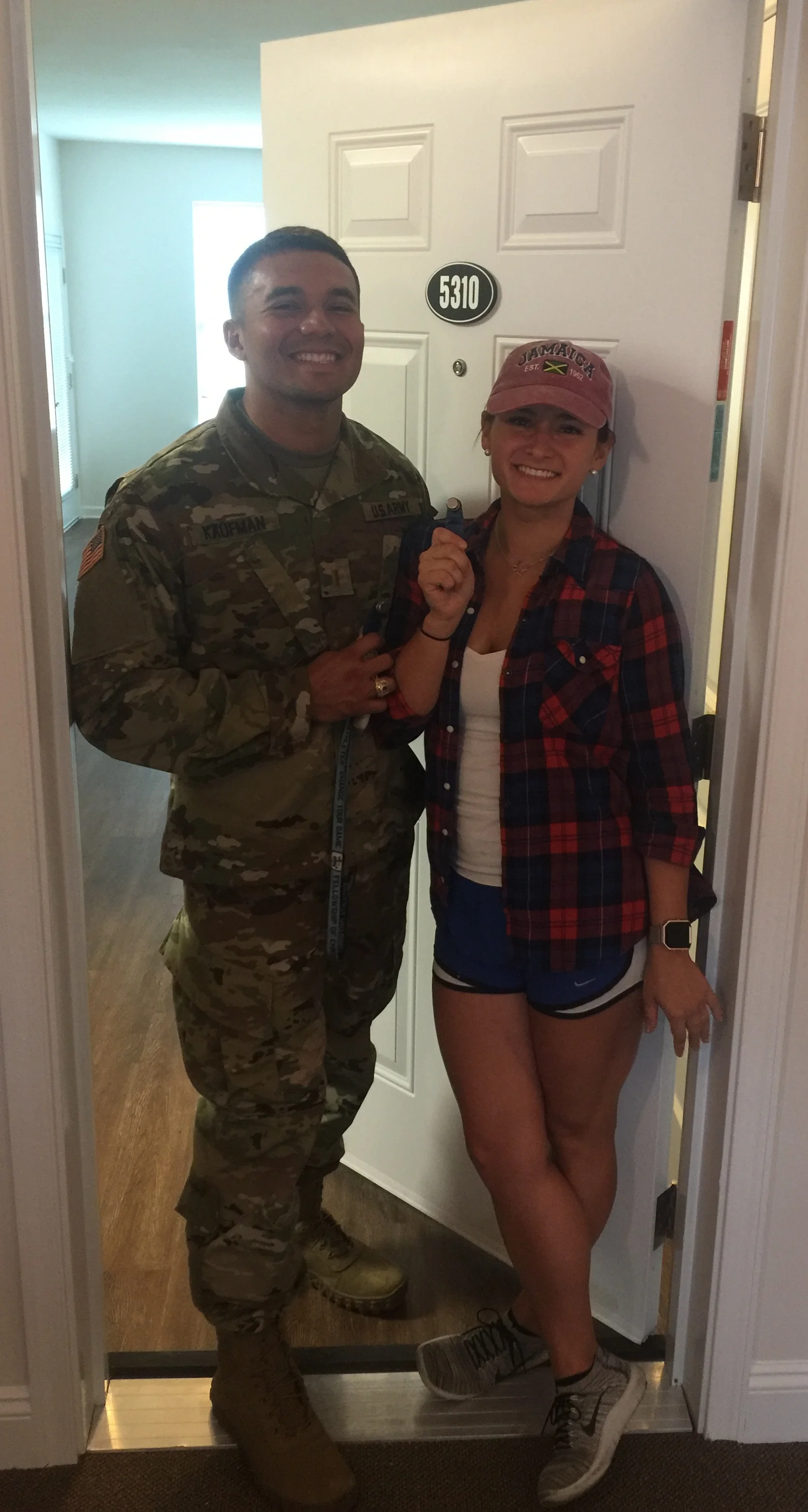 This was the very first day we moved into our brand new, just made apartment with our very first apartment keys! We knew it was going to be the start of something great...