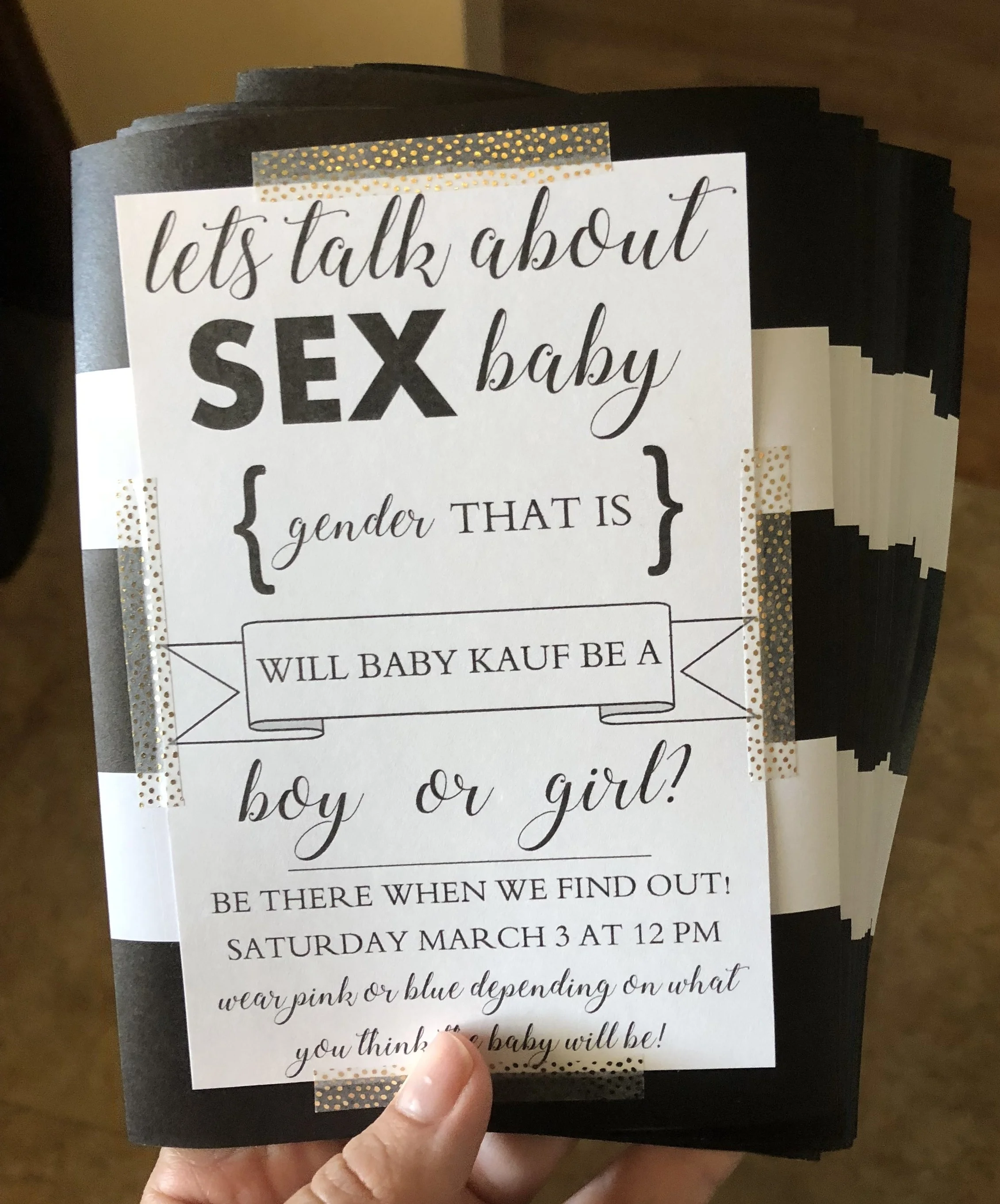 I saw a template for this cute little invitation and knowing that we were having basically all guys at the party, I needed to make something that was cute but man-appealing. These invitations literally cost me nothing! I had everything around the ho…