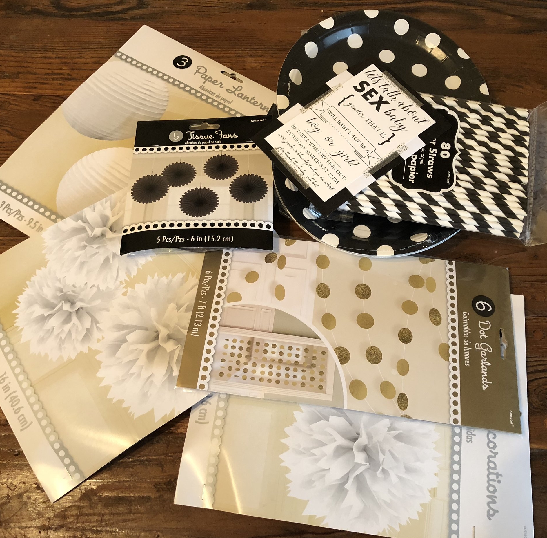All things decorations! Everything was purchased at Party City (we thought it was the best way to go because they have everything in one place but looking back, we could probably get all the same kind of stuff from Wal-Mart). We had hanging flower b…