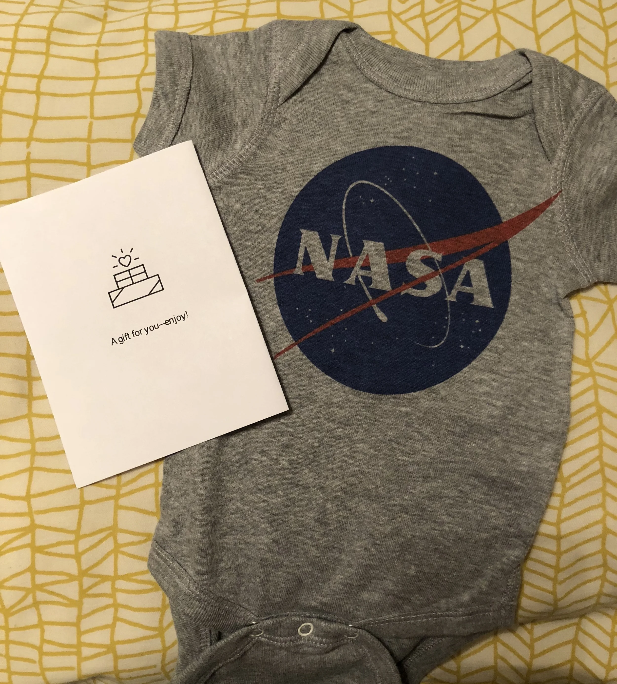 Like seriously, cutest onesie ever! And greatest surprise!!