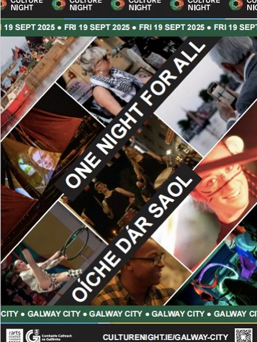 ✨✨✨Engage Art Studios are delighted to present  Culture Night 2025 | Francis Street Open Studios featuring 5 artists | Am Chlann , Family Time, an exhibition of paintings by Vicky Smith, an exhibition by our Orbital Members , Studio Members &amp; You