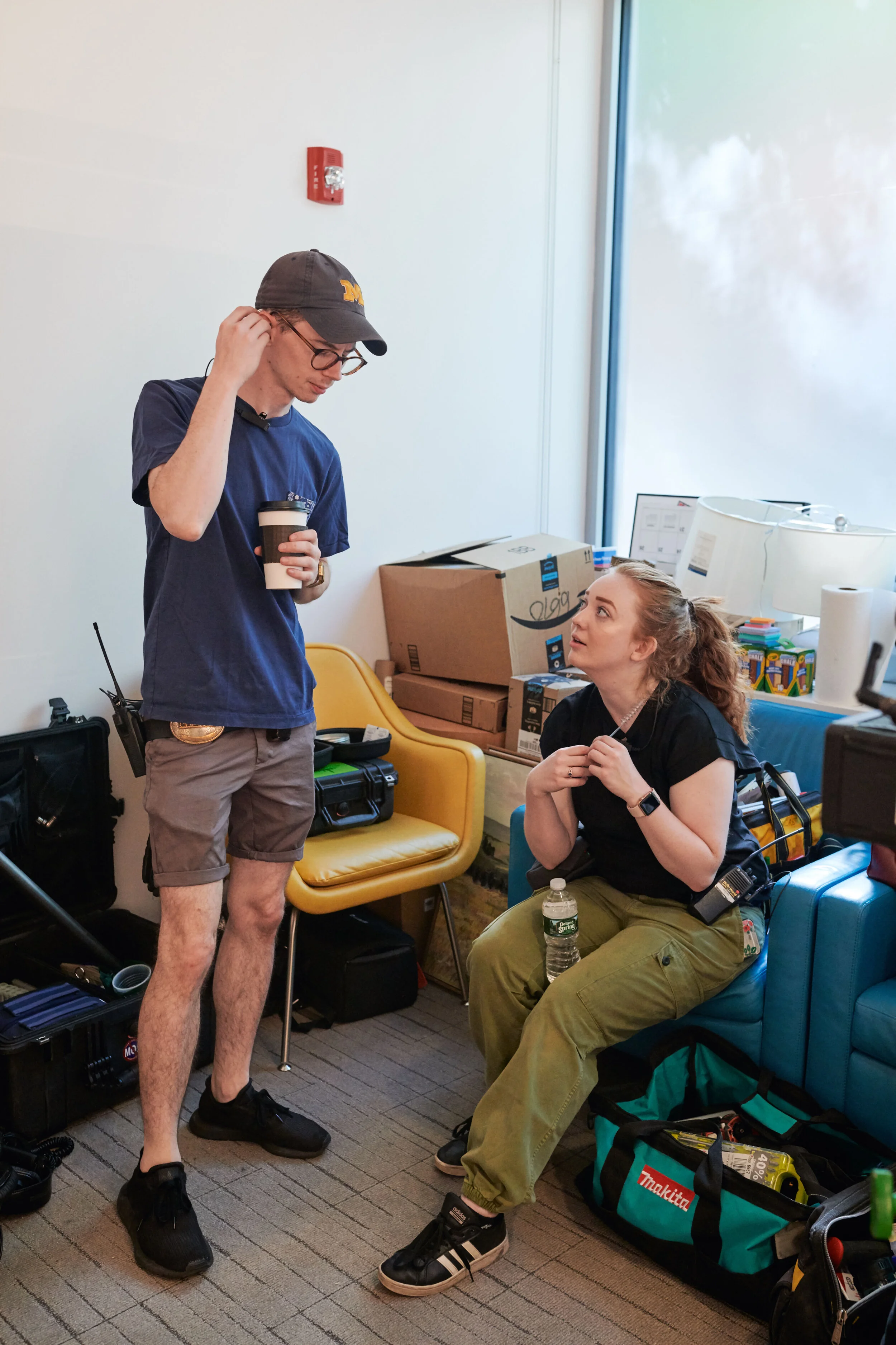  On the set of  The Global HER Project  with Key Grip Rossin Wood. (June 2019) 