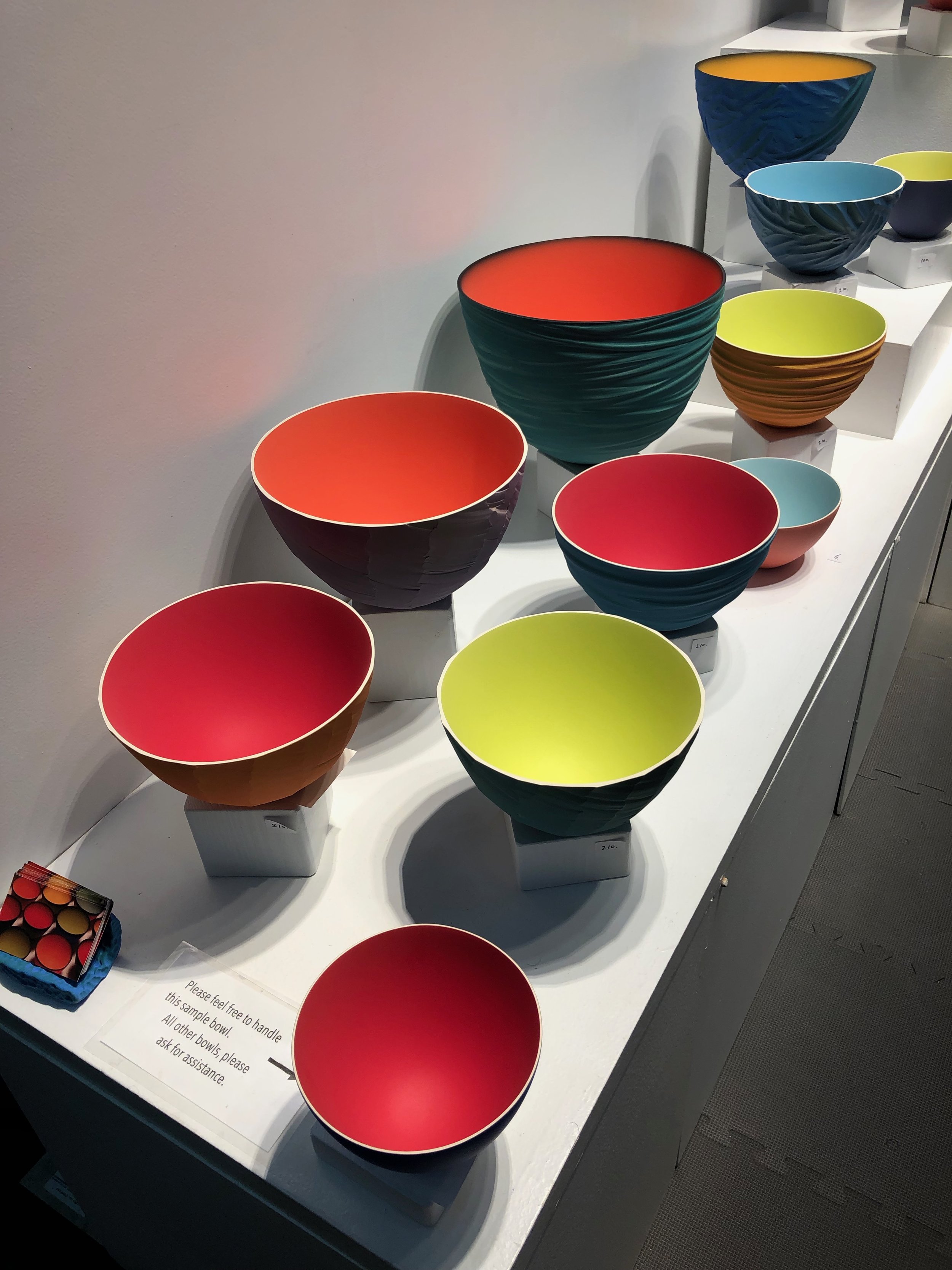 thomas marrison ’s bowls remind me of james turrell’s light exhibit at mass moca