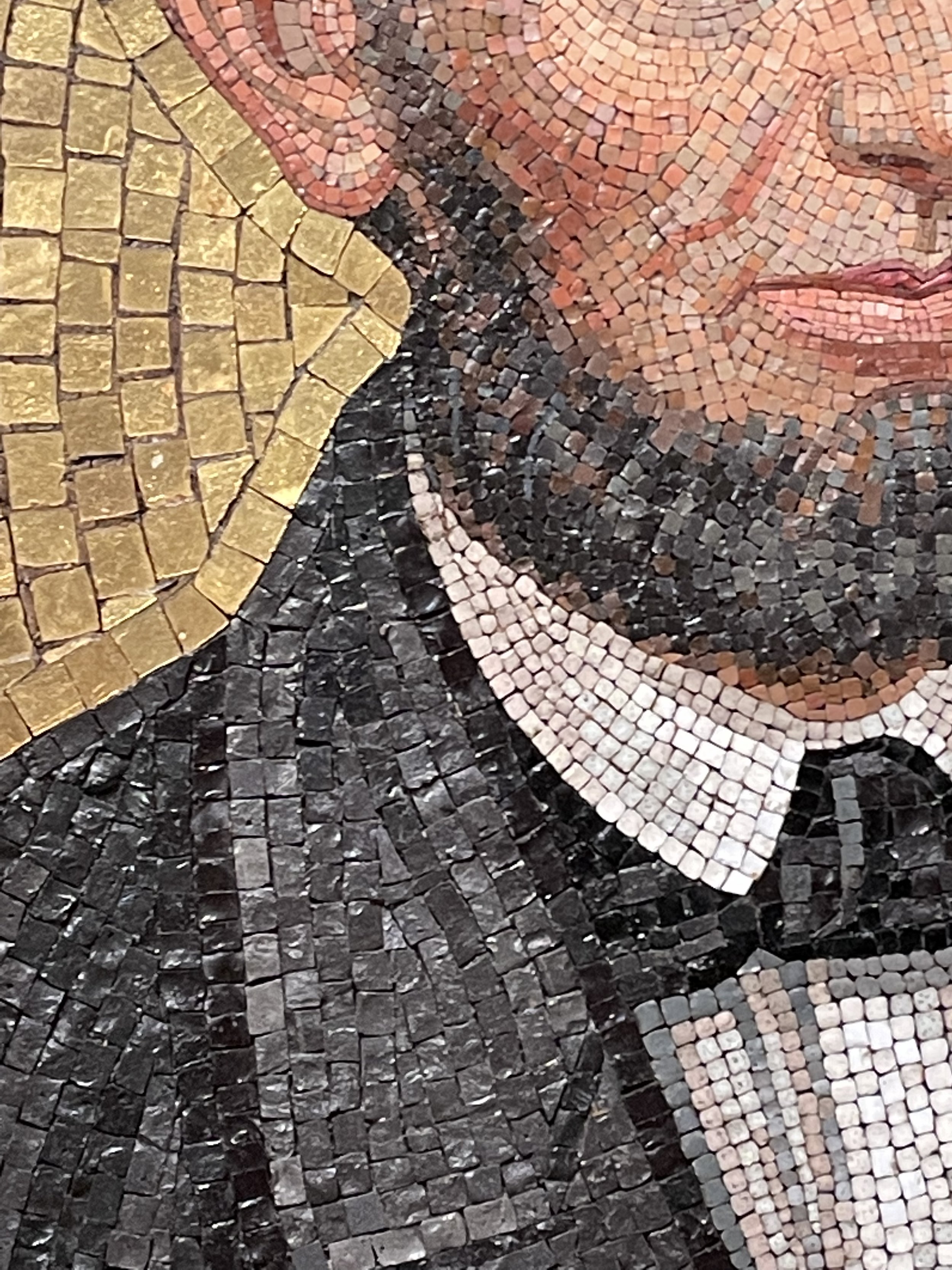 detail "Portrait of Abraham Lincoln" by Enrico Podio