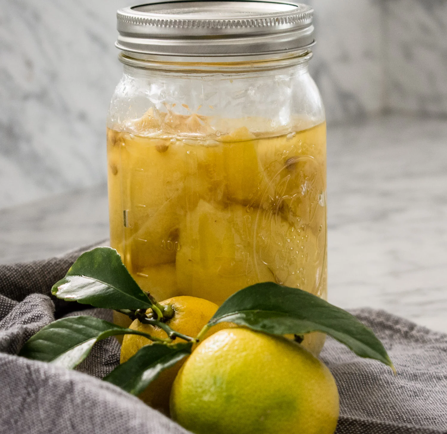 Finished lemons ready to use in cooking.
