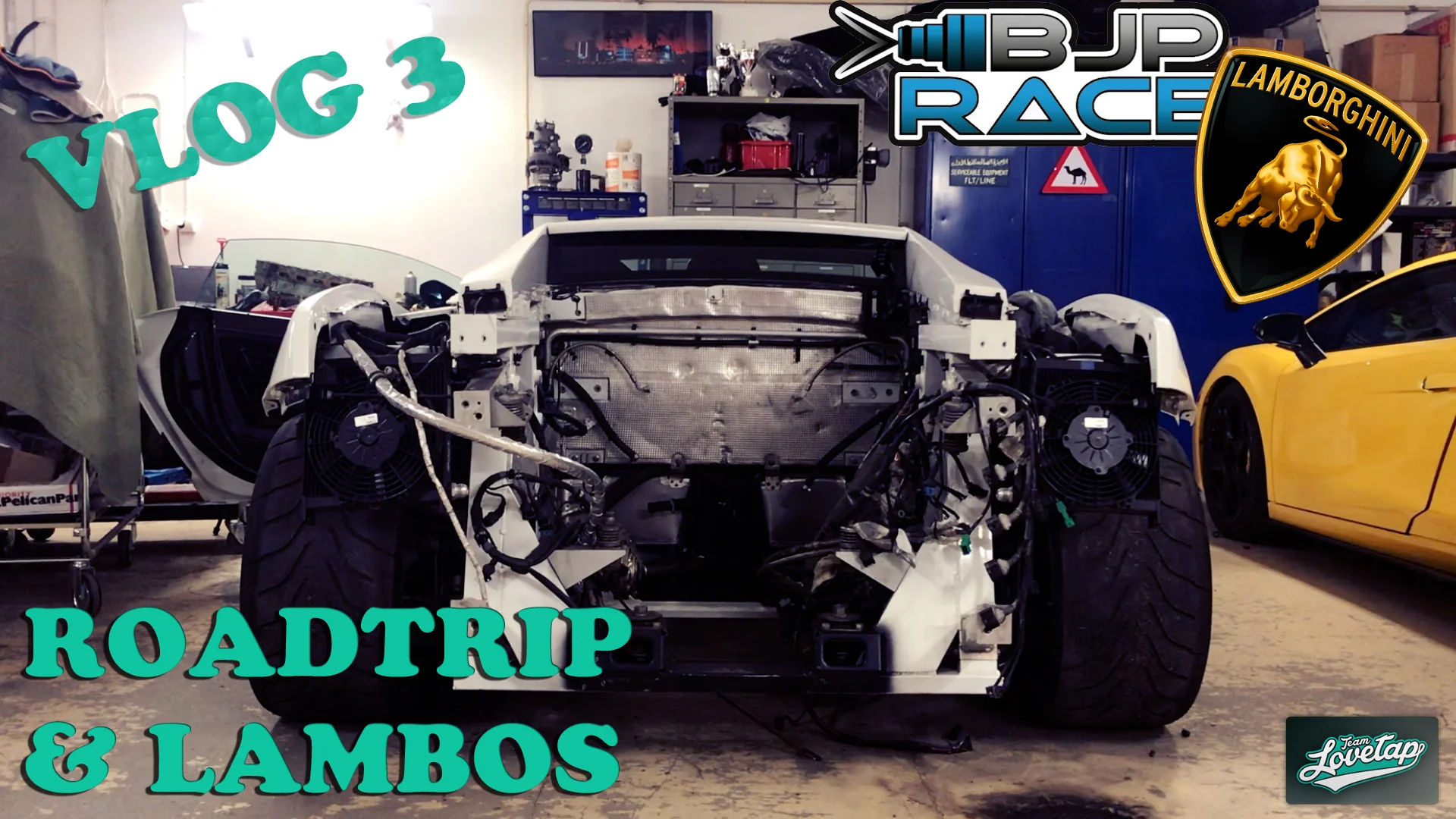 Vlog #3 BJP Race - Twin turbo Lambo and Garage visits