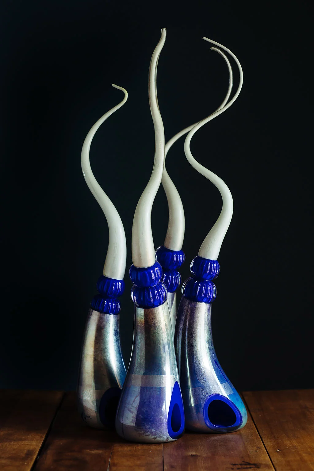 Blown Glass Bottle Set