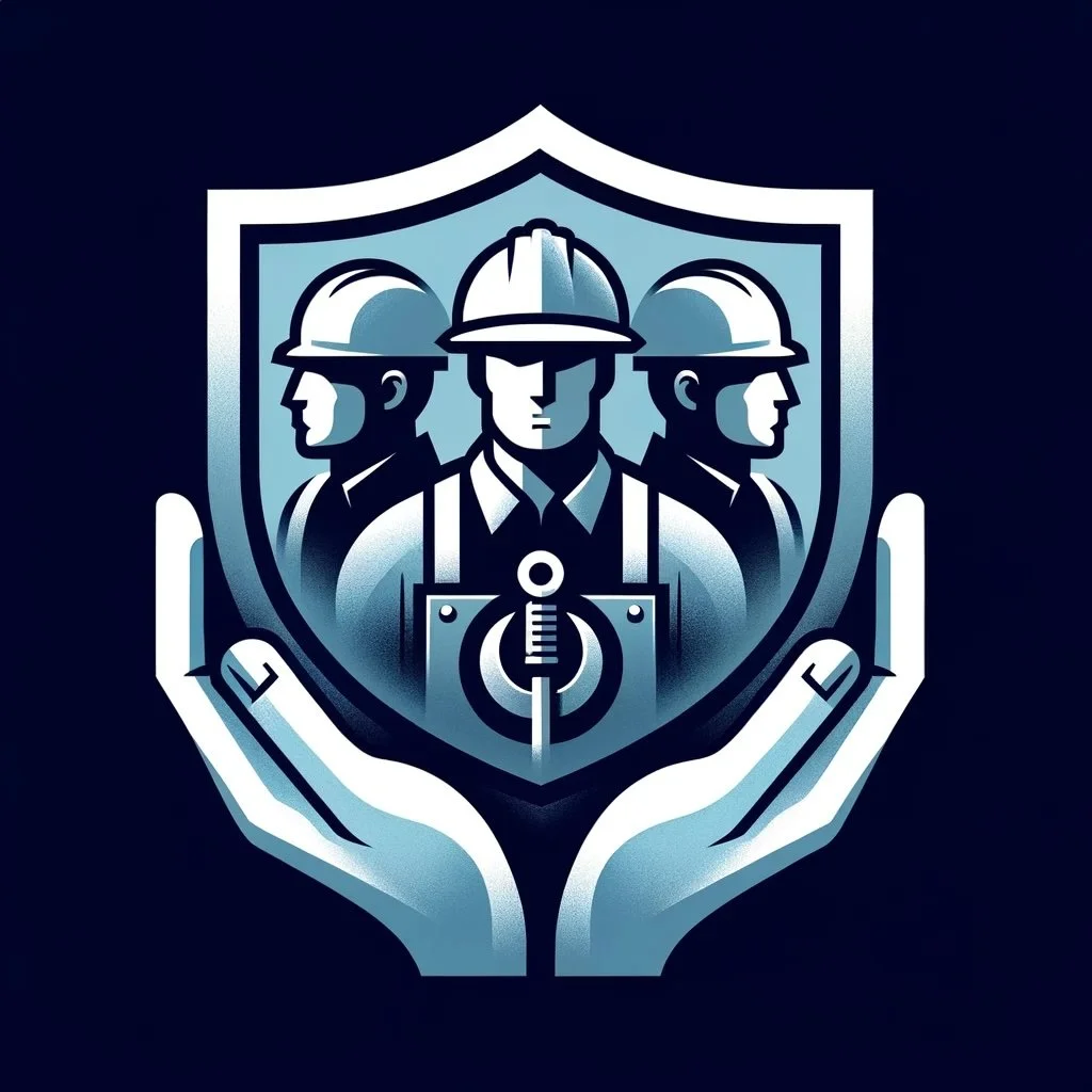 DALL·E 2024-02-19 11.58.30 - Create an ultra-minimalistic square image using the specific gradient background from the first image, focusing on depicting blue-collar workers being.jpeg