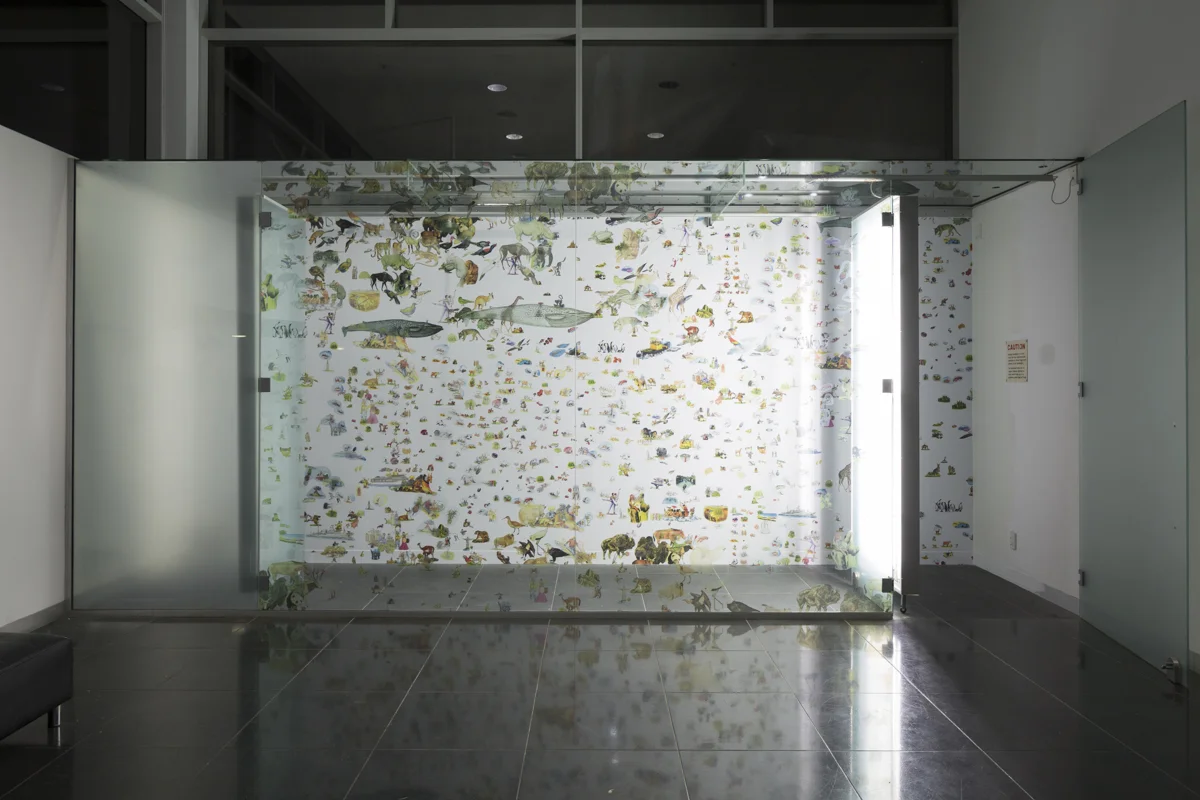 'Legend', Digital print on vinyl. Installed at Window, Auckland.