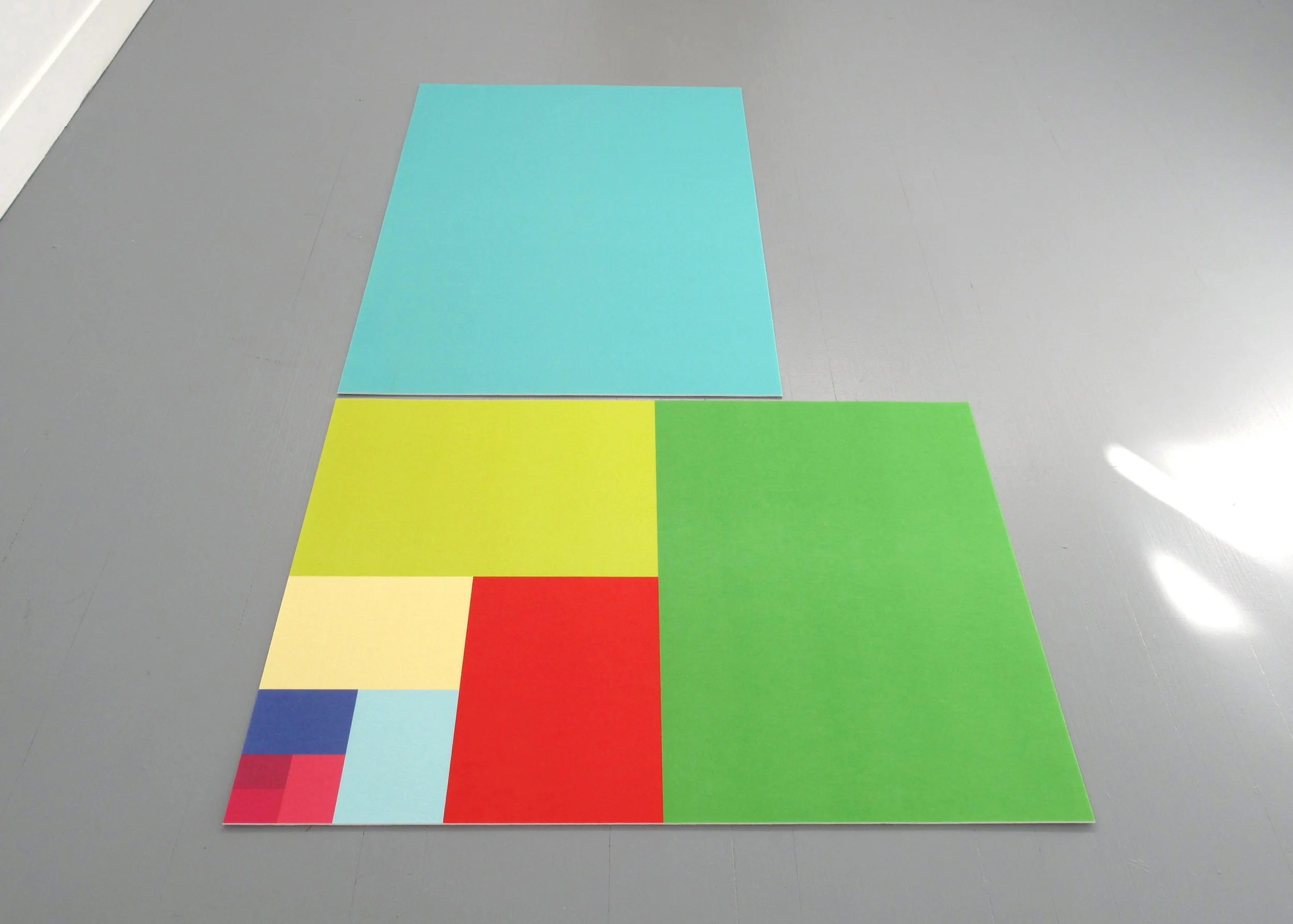 'Sizes', Digital print on Autex.