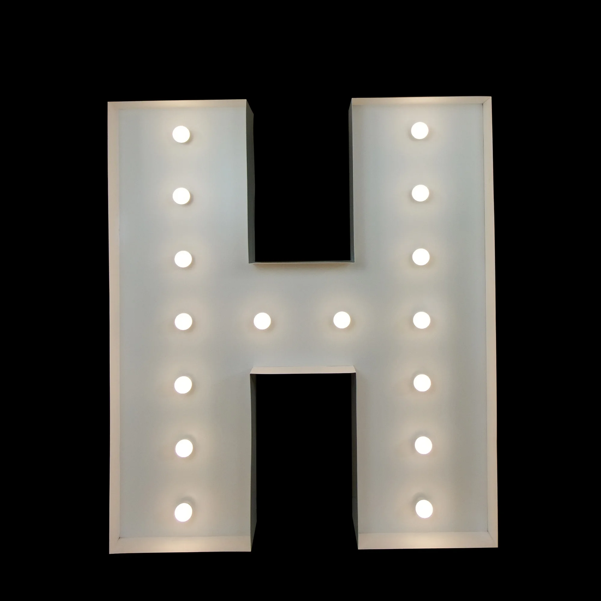 Big Letter Hire - Light Up Letter H