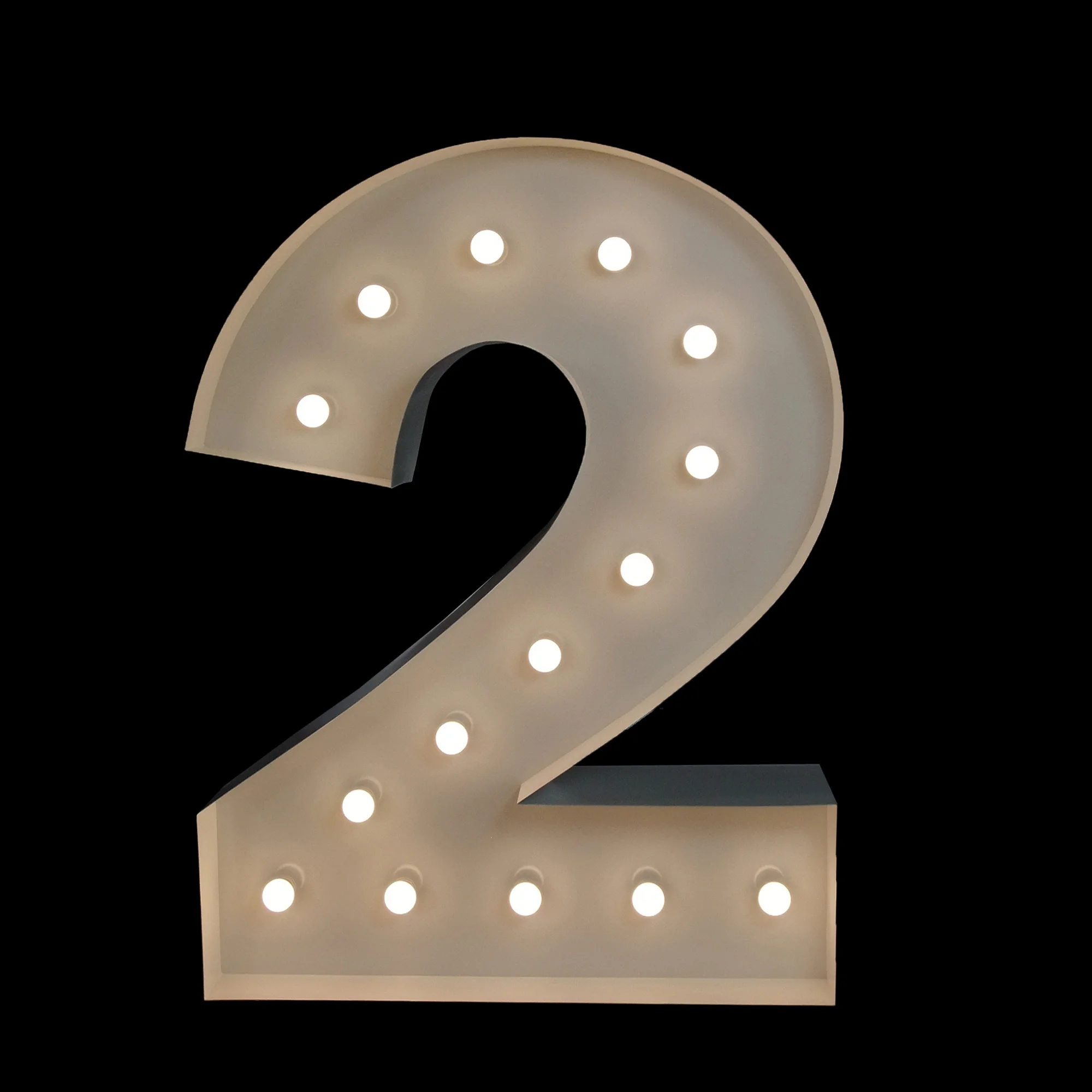 Hire Giant light UP Numbers Brisbane - LIght up nUmbers