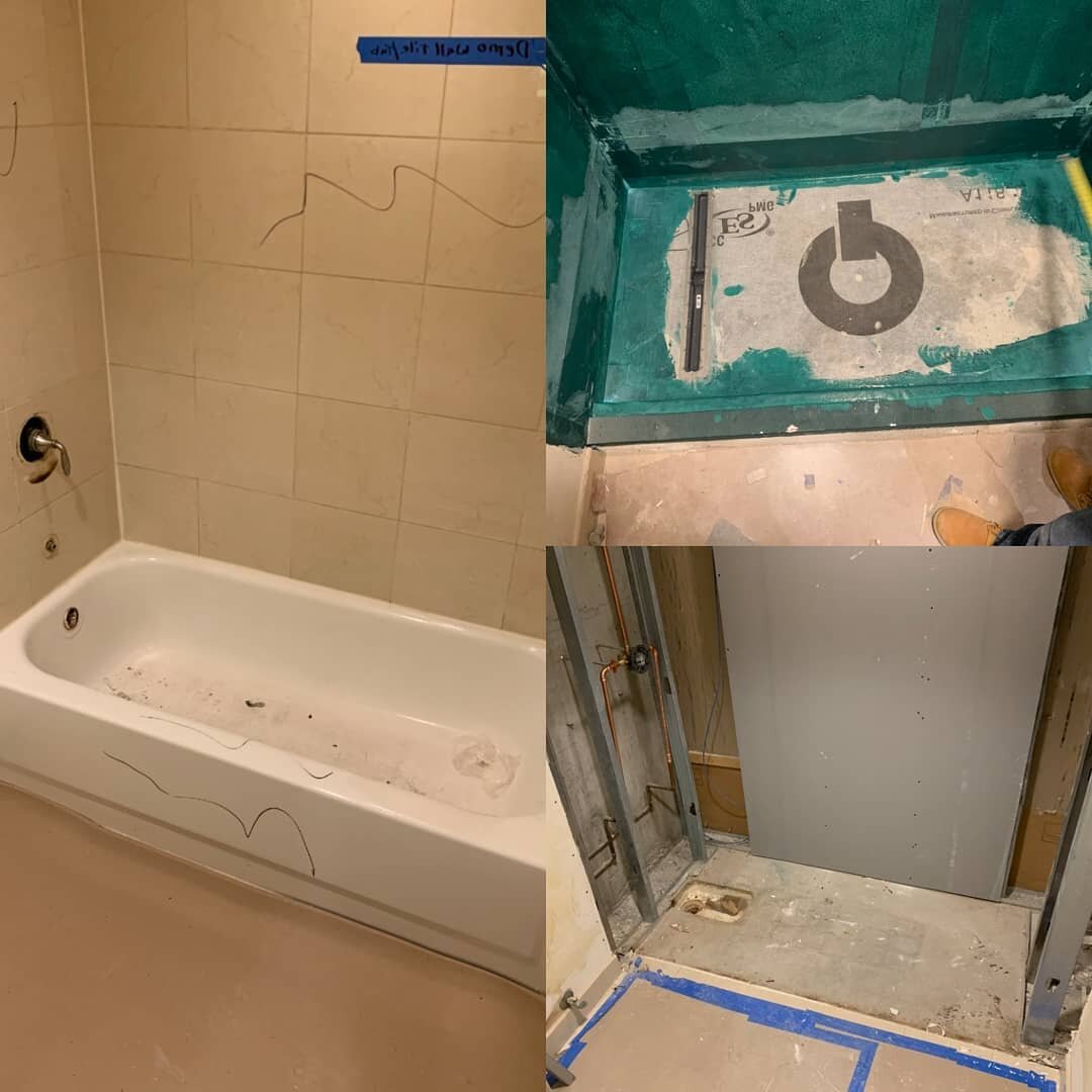 Who doesn't love a good before and after?! Check out the awesome results of these @quickdrainusa renovations @ameristarkc Impressive! 
#quickdrainusa  #quickdrain #oatey