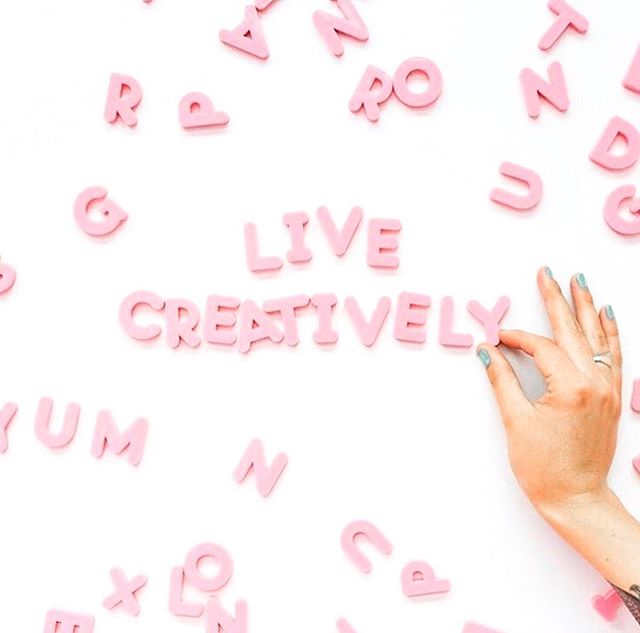 Just your Tuesday reminder to LIVE  CREATIVELY! 💕 💻 📸 credit: @createcultivate