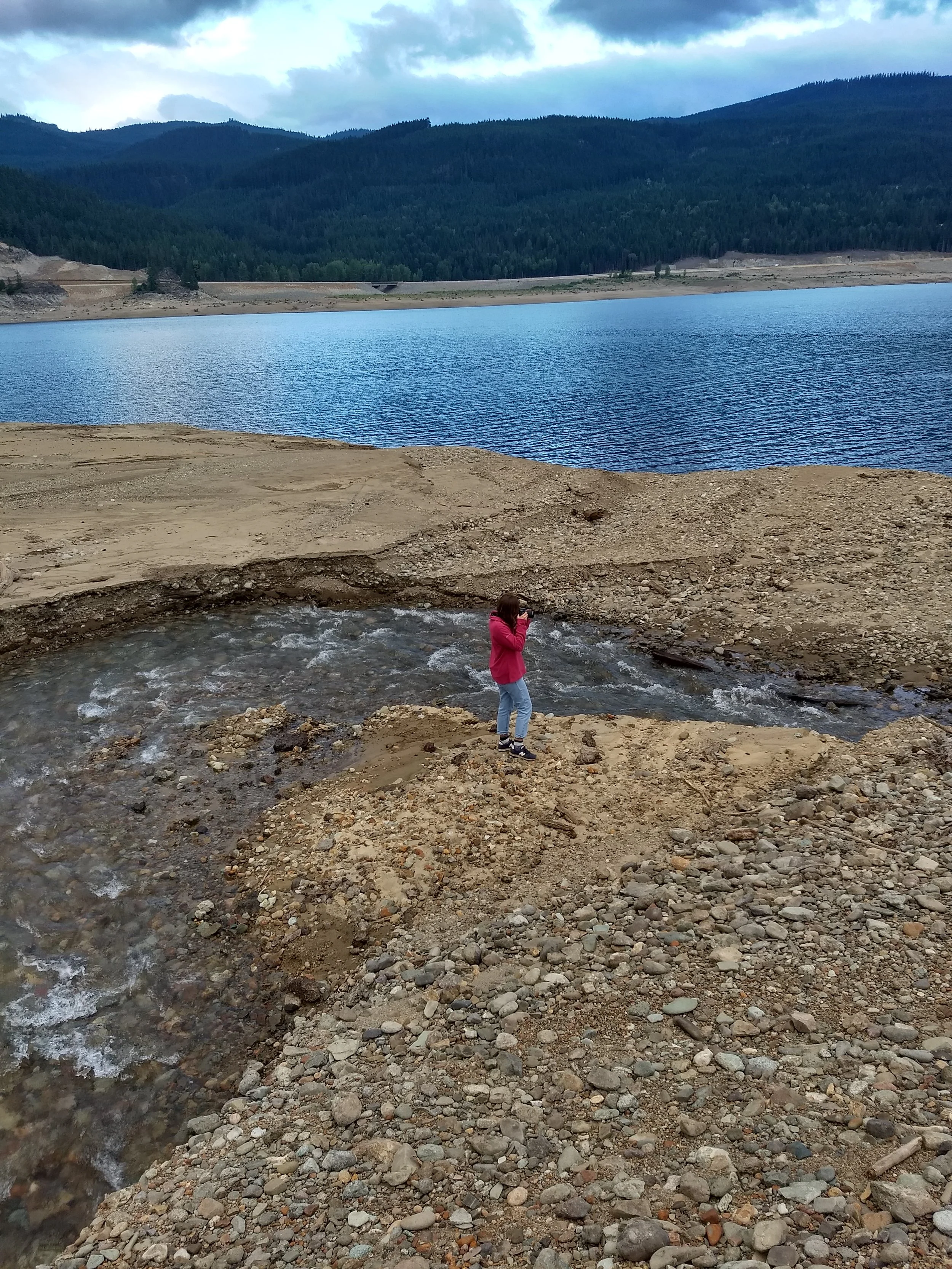 Labor Day Weekend, I went down to the lake shore with my daughter who took the other pictures for this post.