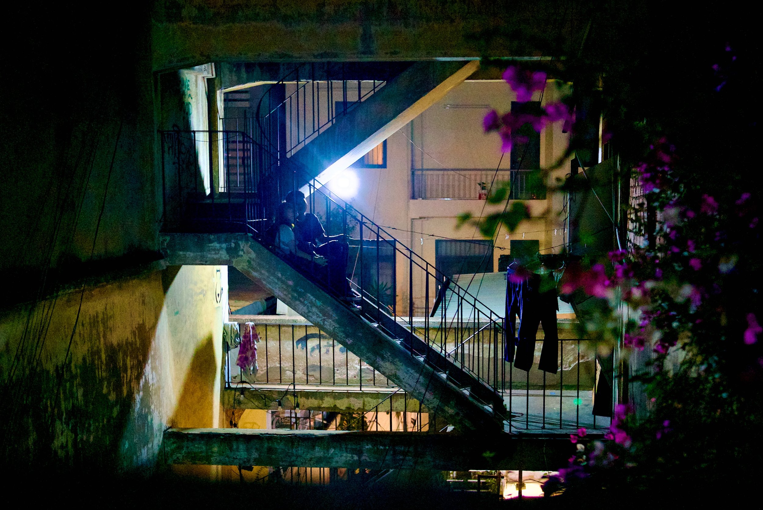 A stairwell in Saigon