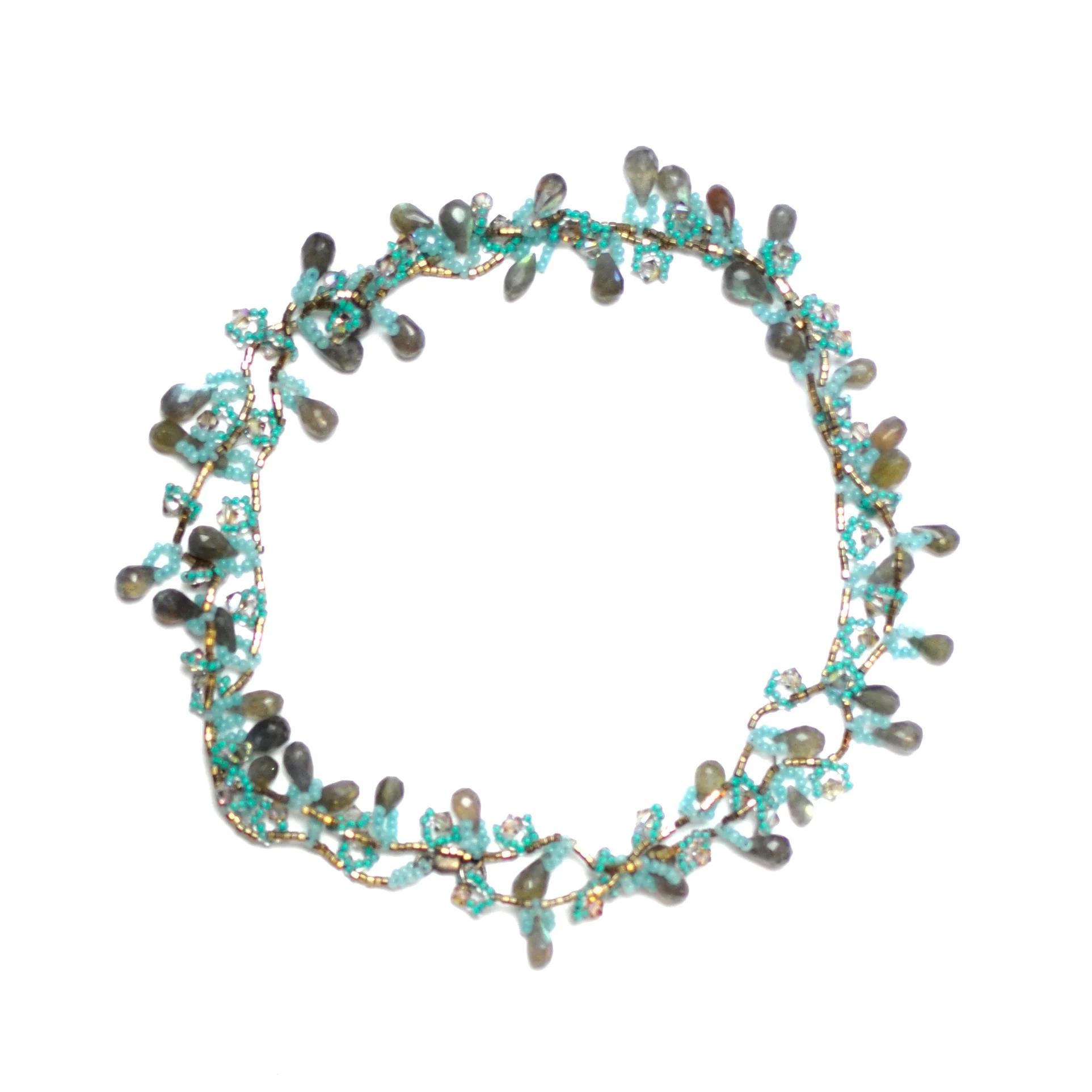 Beaded Seaweed Necklace/choker 