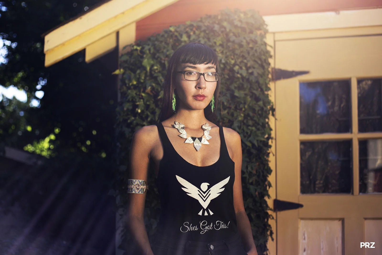 Jewellery: Feather Necklace, Tail Earrings, Beaded and Quill Cuff. Photo courtesy of kl peruzzo