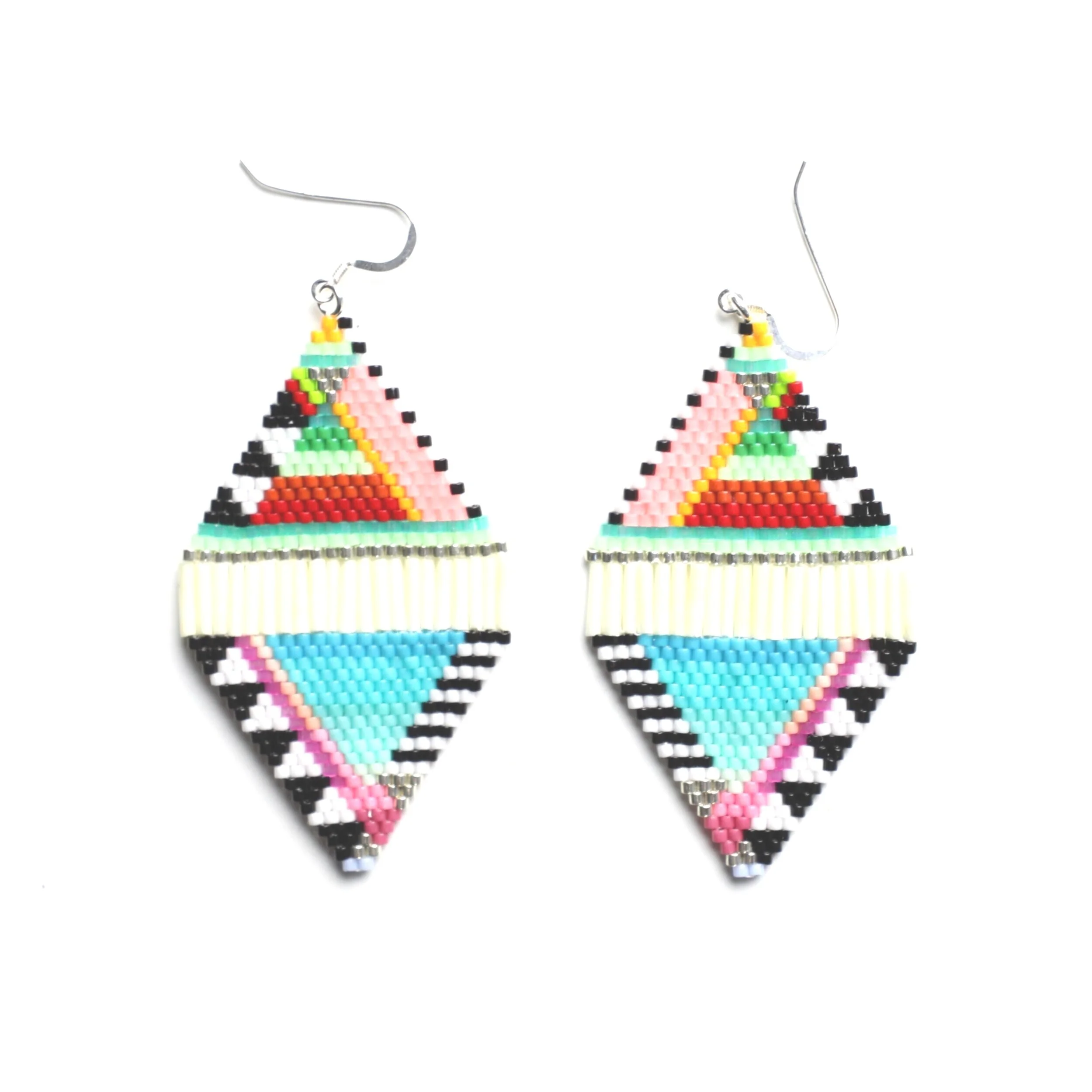 Geometric Shield Earrings