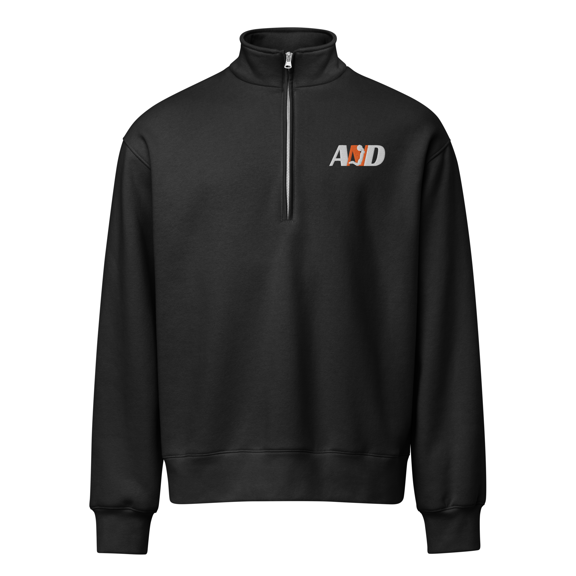 unisex-heavyweight-half-zip-pullover-black-front-6a7cb21337154.png