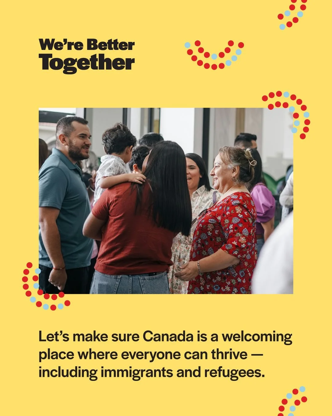 CLIP is proud to support We&rsquo;re Better Together - a new national campaign led by the @ccrweb  and partners to boost Canada&rsquo;s support for immigrants and refugees.

In Canada, we speak many languages, come from many places, and across our di