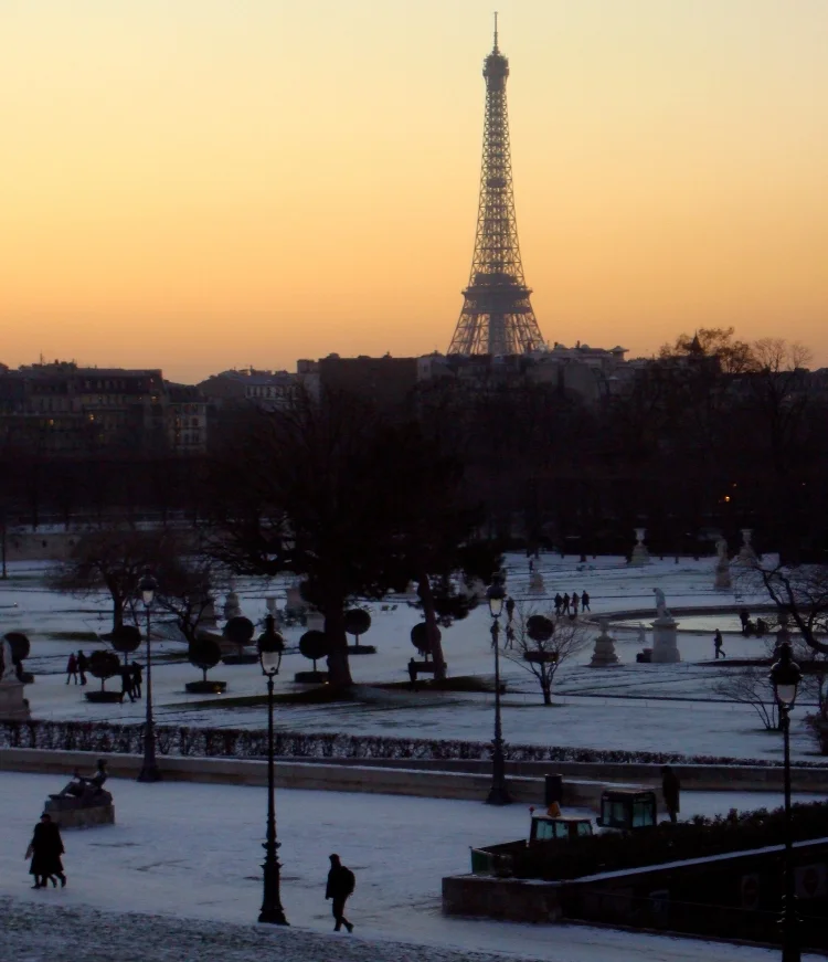 Paris is beautiful in winter, but it's not the season for a bike trip!