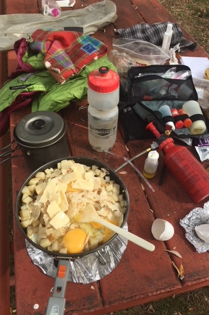 Mike’s gift of food, so I can stay another day