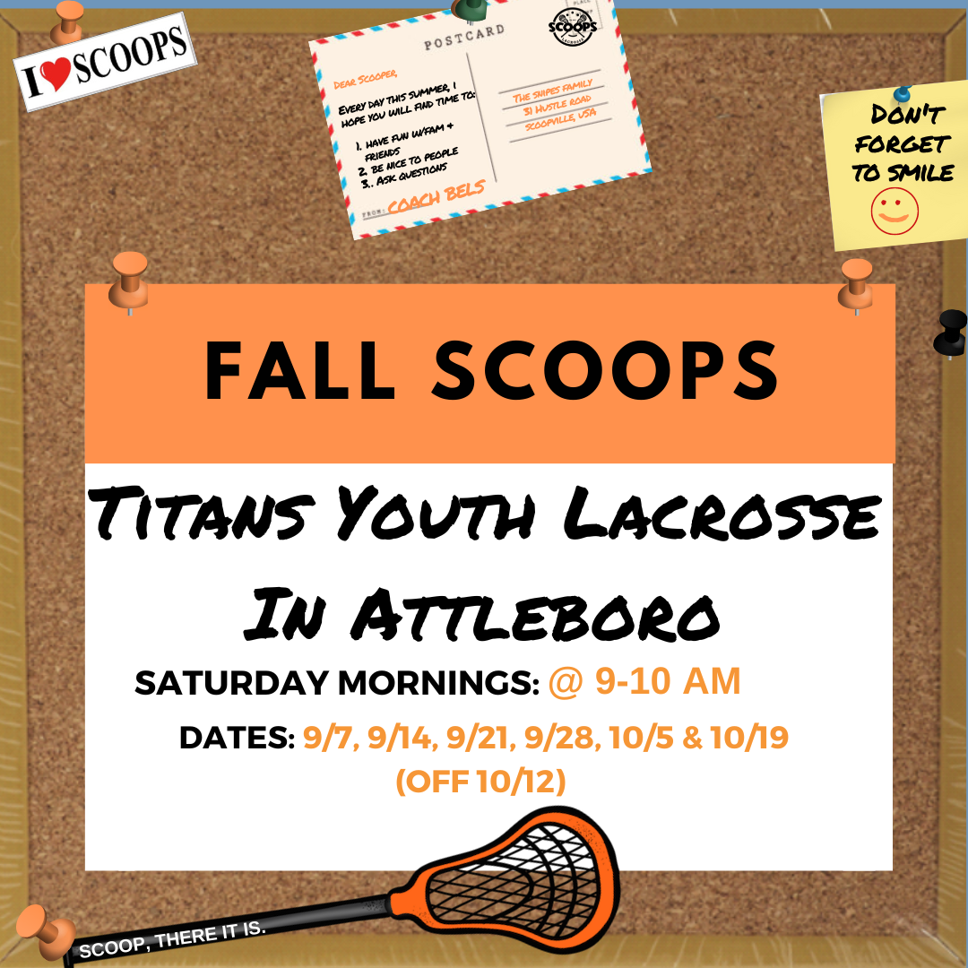 Titans youth Lacrosse Fall Scoops 2024 on Saturday mornings — Scoops