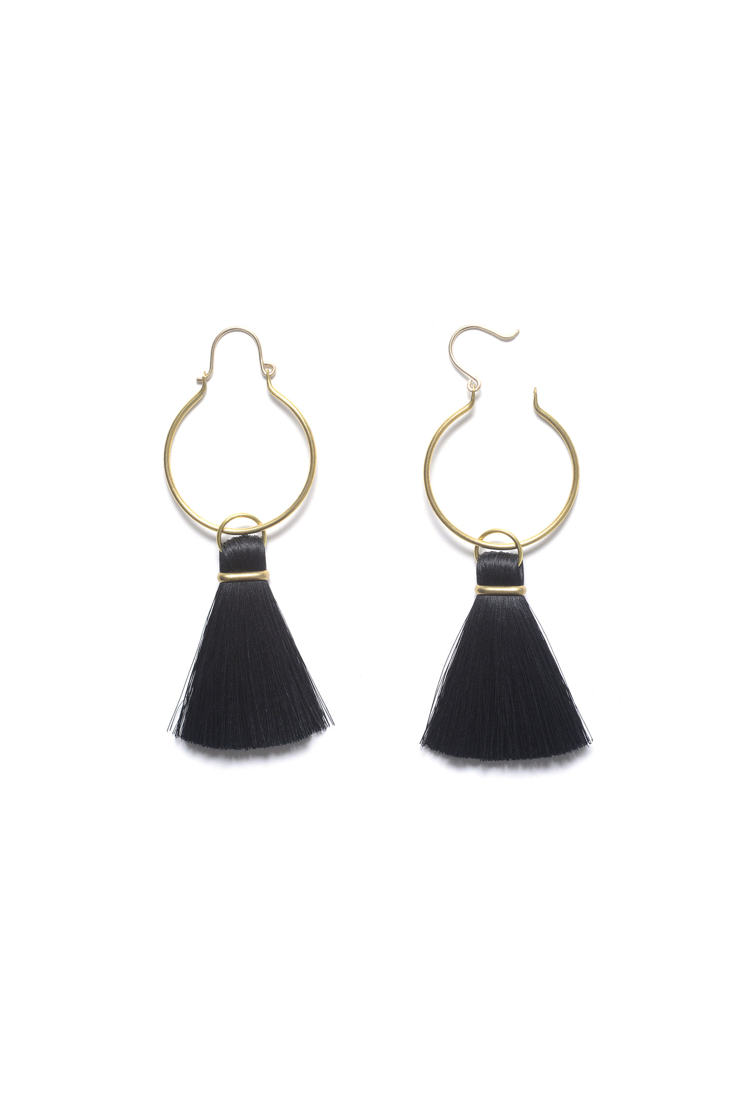 Moon Hoop Earrings made by The Salt Empire