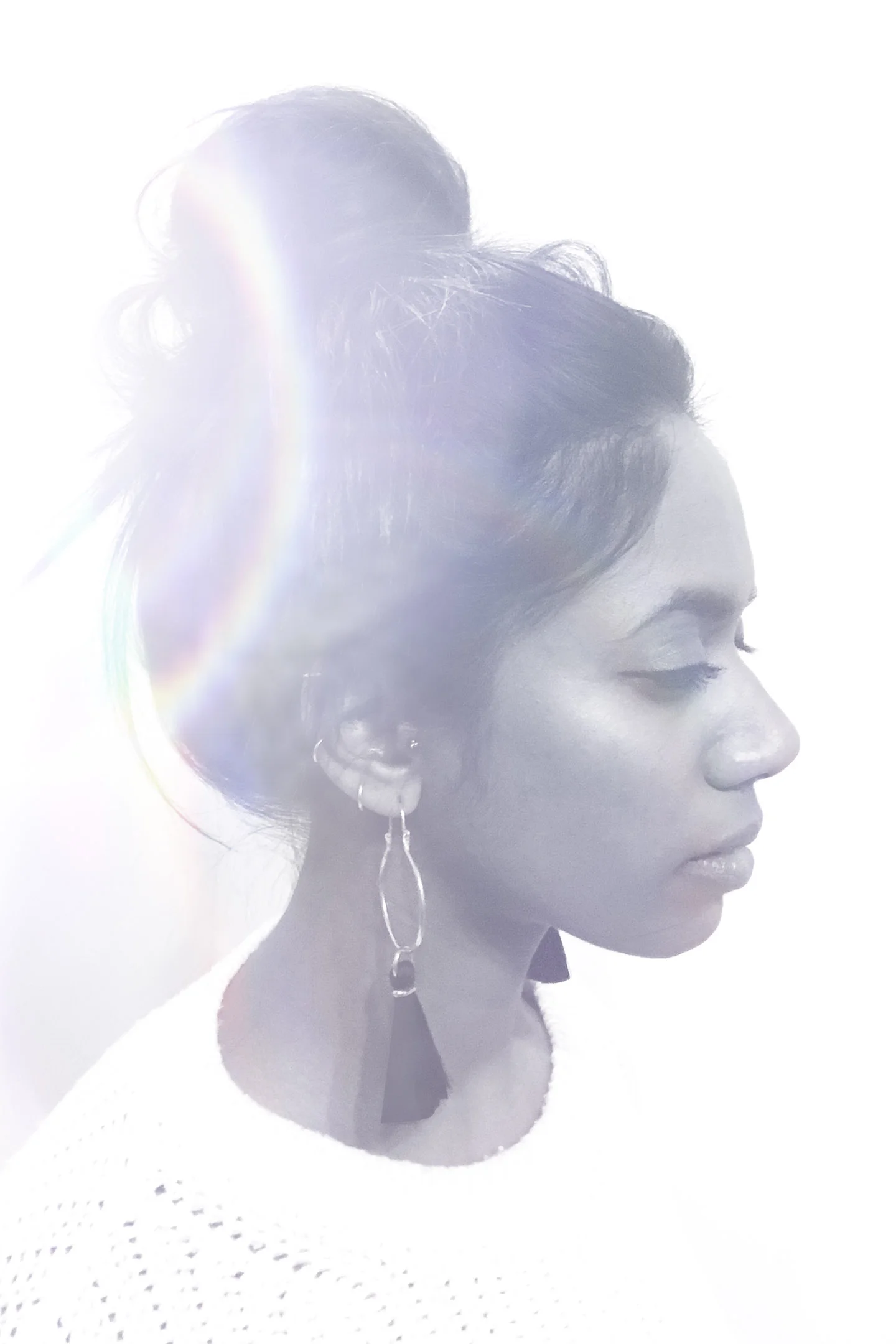 Moon Hoop Earrings made by The Salt Empire