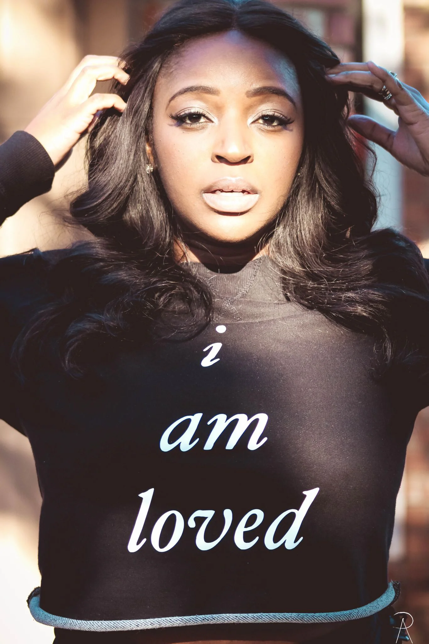 i am loved cutoff sweatshirt