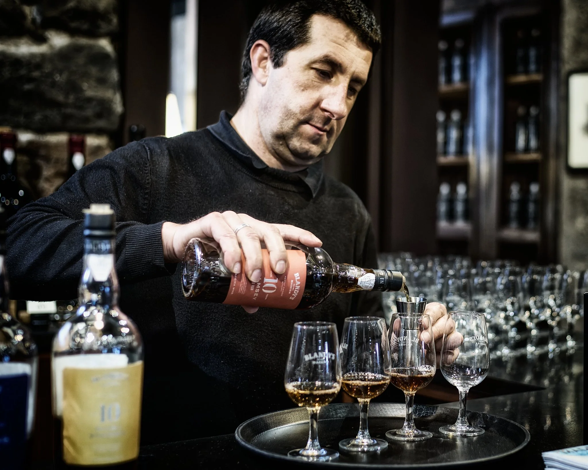 Documentary photography of the Vintage Room at Blandy's Wine Lodge, Funchal