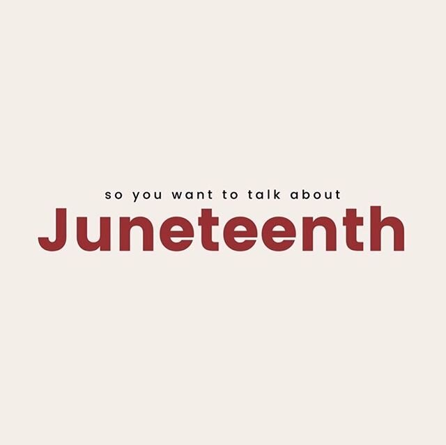 Thanks @soyouwanttotalkabout for the history lesson! Happy Juneteenth to one and all 🎊 we hope you have a stellar start to your weekend and summer!!! #juneteenth #summerishere #ushistory #freedom