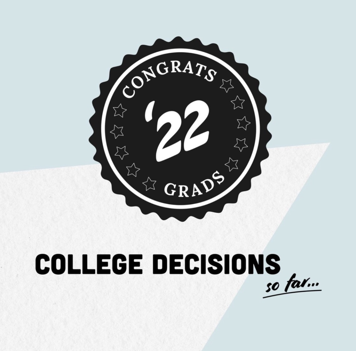 To the Class of 2022...