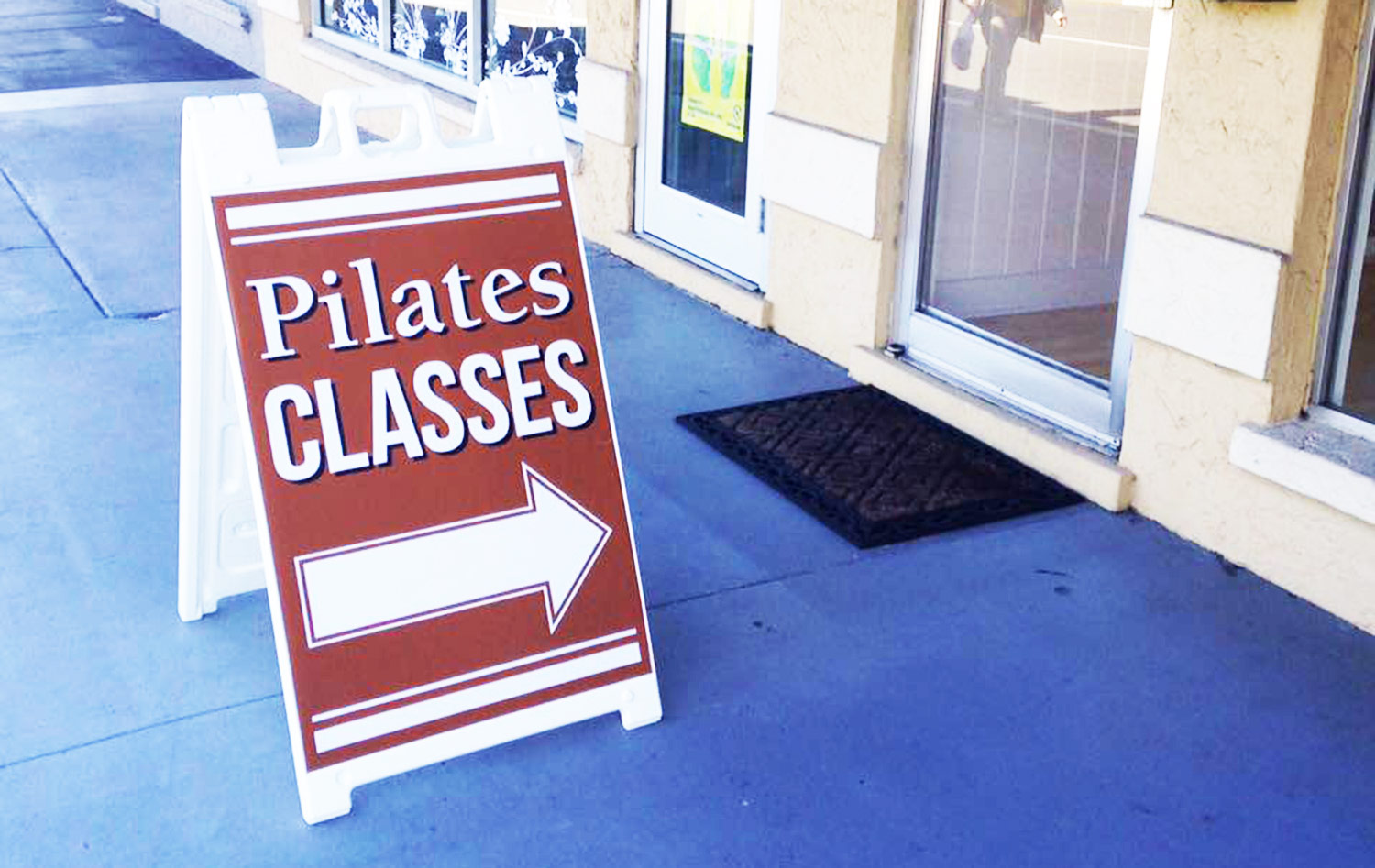 Nina Desloge-Day teaching in Sarasota at her studio Pilates Works of Sarasota. 
