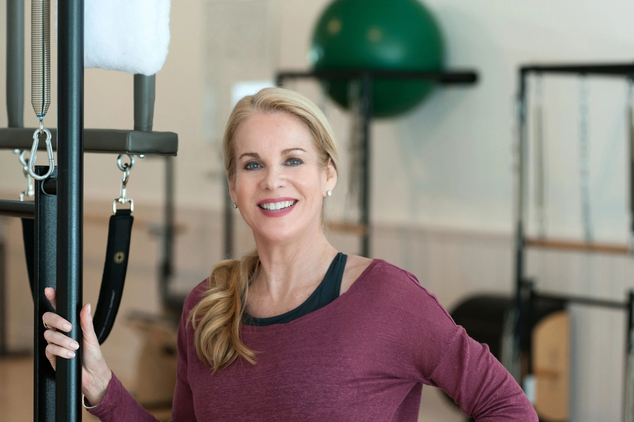 Nina Desloge-Day, a STOTT PILATES® Certified Instructor. Owner of the Pilates Works of Sarasota studio, located in Sarasota, FL.