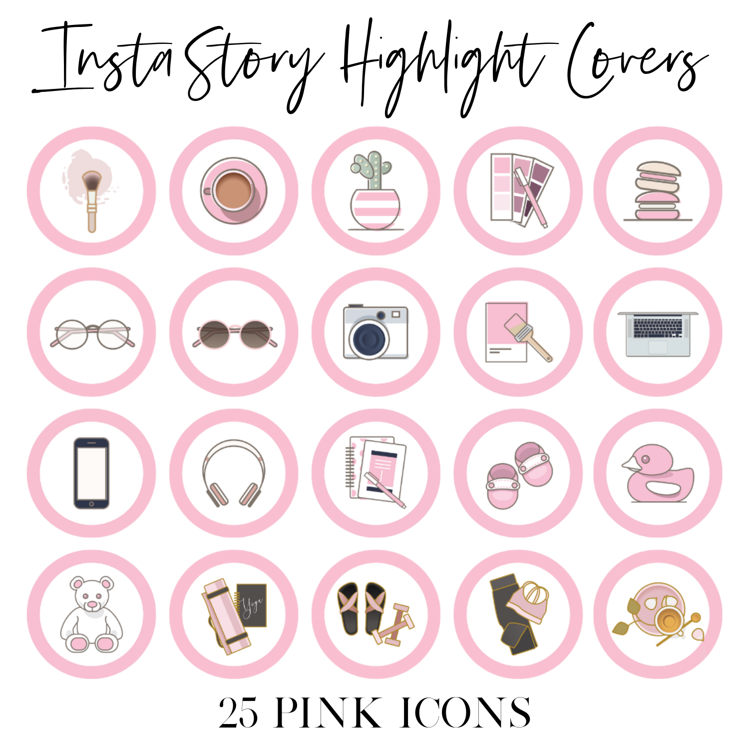 Featured image of post Makeup Instagram Highlight Cover Pink