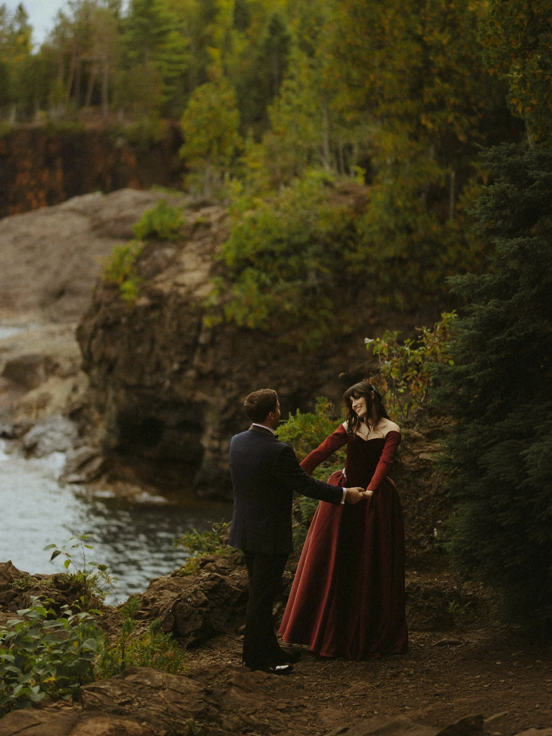 A dream Yooper wedding. 🌲
-
-
-
Venue: Carp River Gardens
Second Photographer: @samuelcappuccilli 
Makeup: @laurina_makeupartistry 
Video: @nicdampierfilms 
Dress: @valentine.couture 
Hair: @babybangssalon 
Florist: @samarafloralco 
DJ: @ruschentert