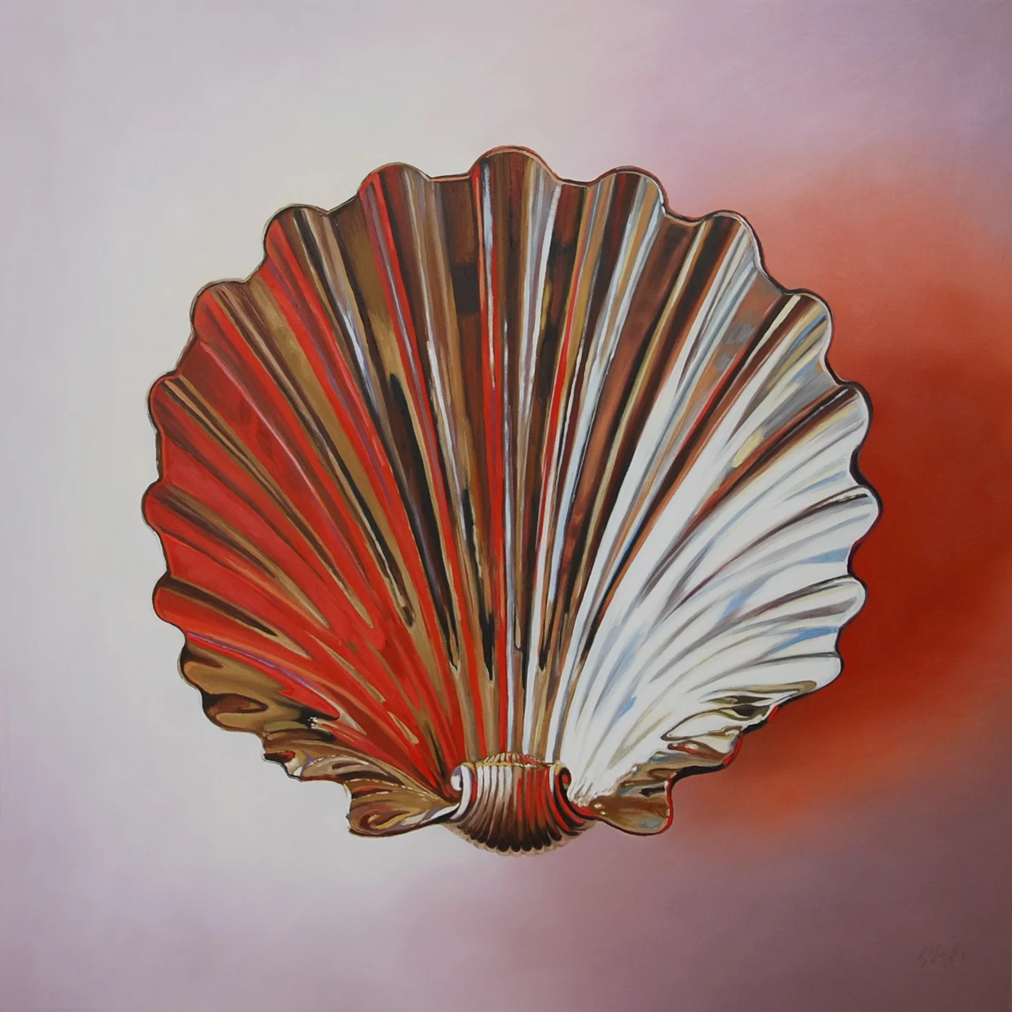 The Trailblazer Oil on panel, 2018. 30x30” Available at George Billis Gallery, New York