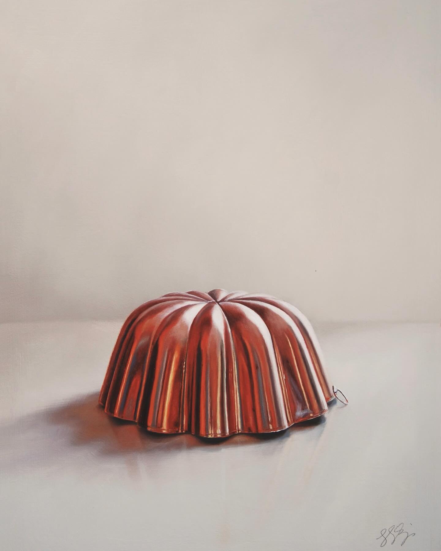 New work in the group show opening tomorrow at @georgebillisgallery in New York City. 

The Upbringer / oil on panel / 16x12 inches

#leslielewissigler #coppermolds #georgebillisgallery #contemporaryrealism
