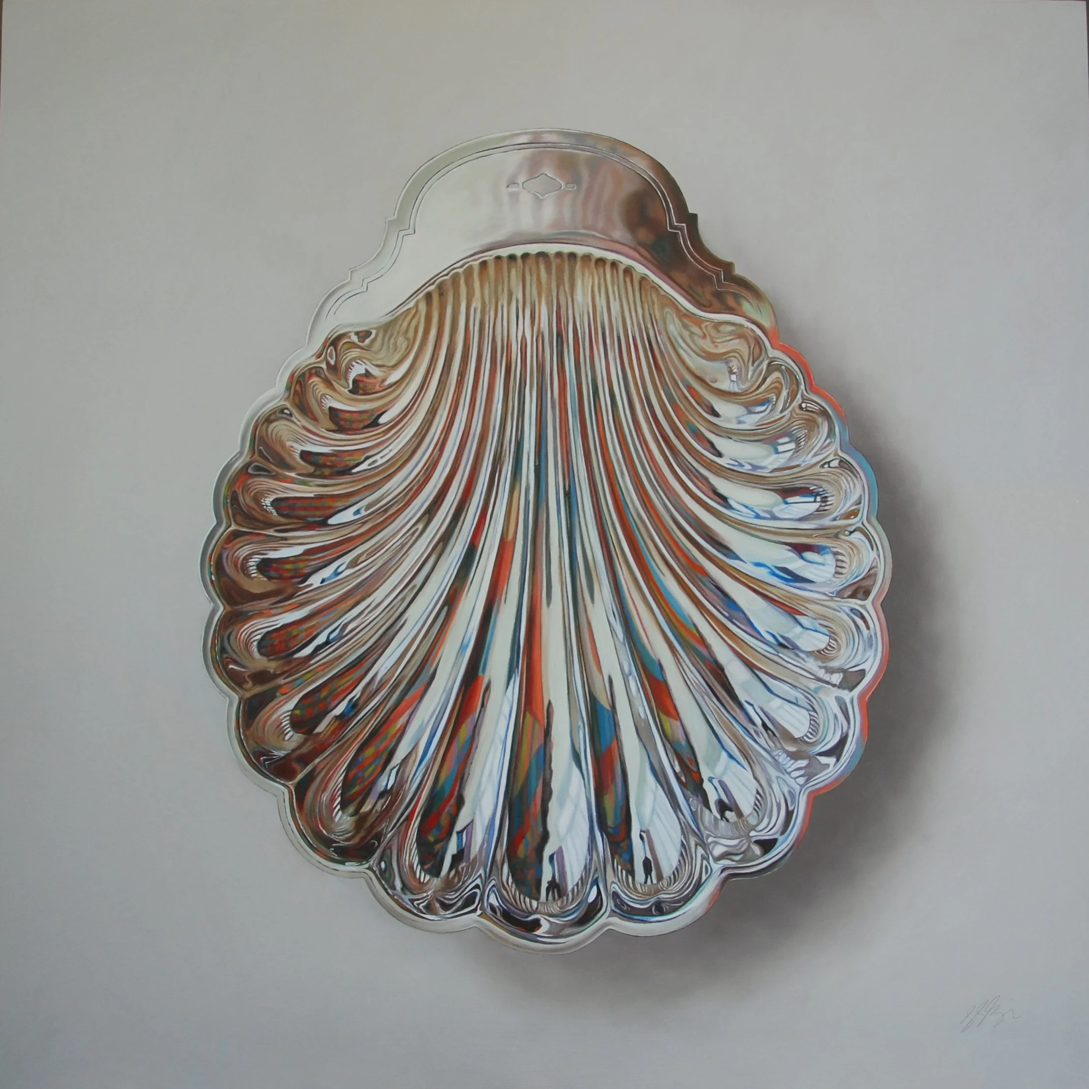   The Yearner  Oil on panel, 2026. 40×40 inches 