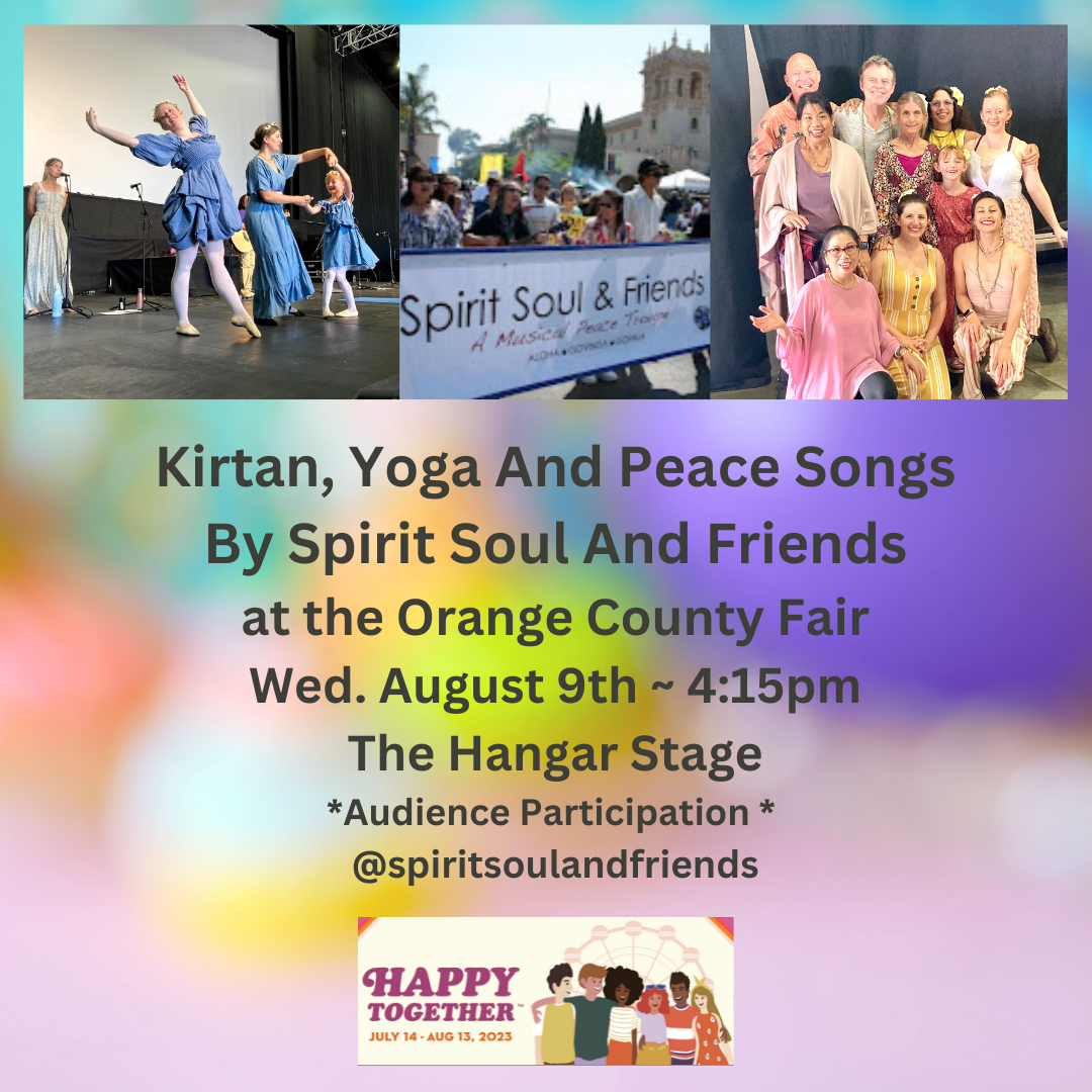 Your August Newsletter - Kirtan Mantra Meditation Events By Spirit Soul And Friends