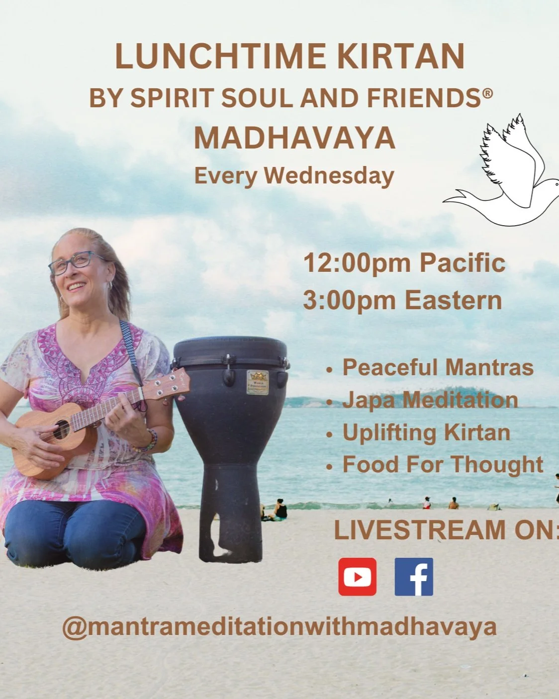 LunchTime Kirtan By Spirit Soul And Friends® - Virtual     
