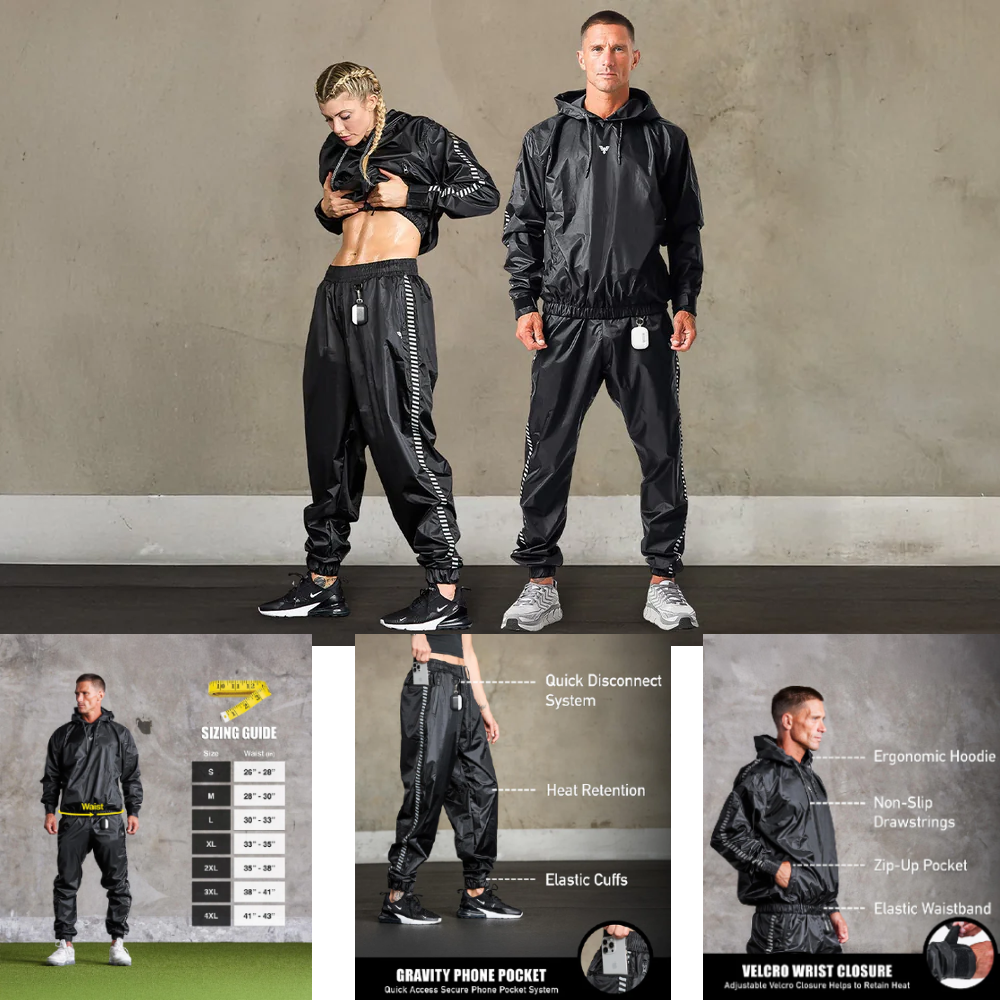 Elite Sports high-performance sauna suits for men and women
