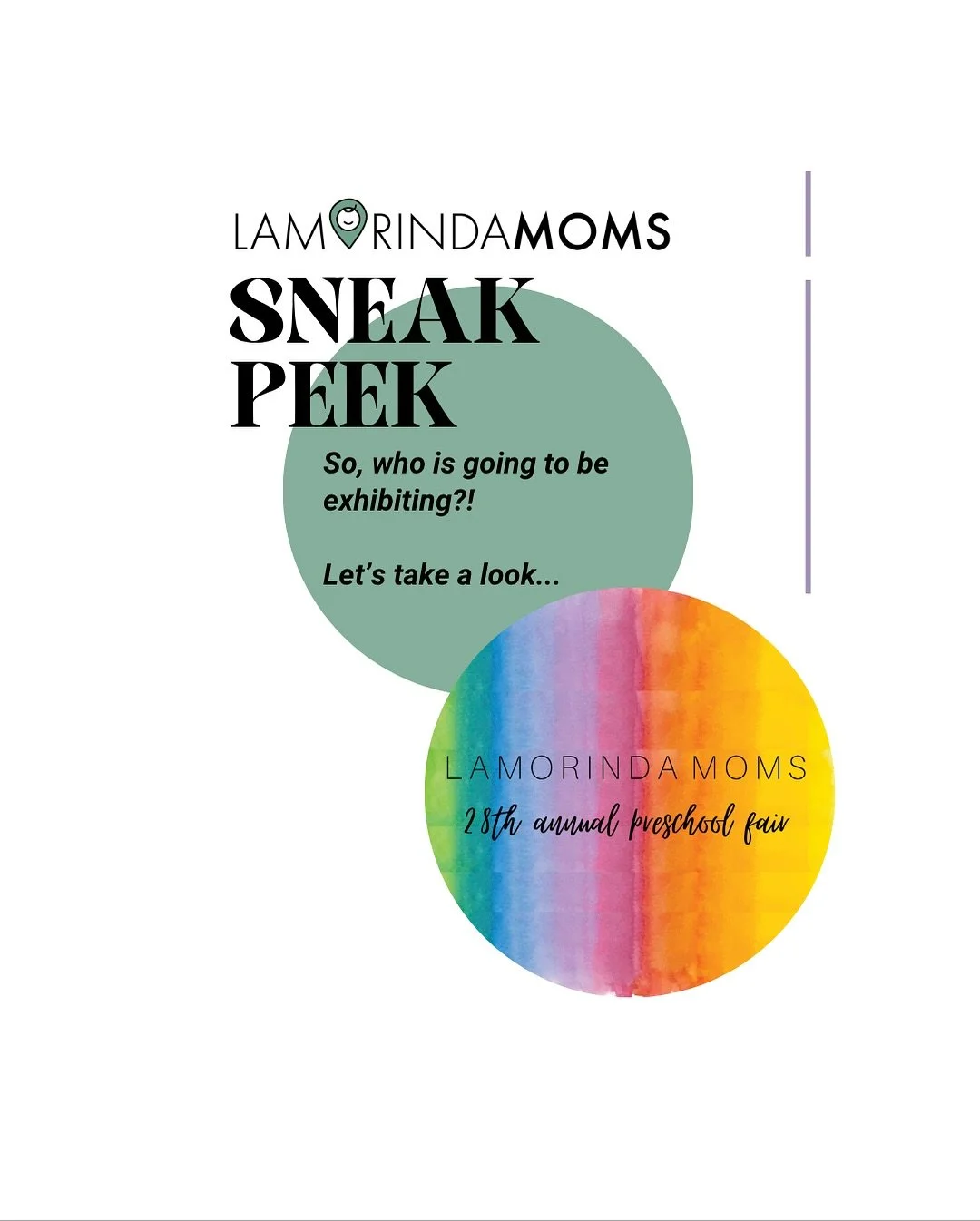 We have more than 40 local preschools &amp; TK programs joining us this Wednesday evening at our 28th Annual Preschool Fair! How fortunate to have so many incredible options in our communities. 
Here's a sneak peek of all the schools &amp; a reminder