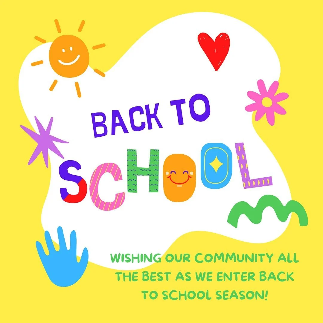 We know for many in the area, this week was back to school! Whether you have kiddos starting preschool or are headed to Elementary School, we hope everyone is adjusting well and able to enjoy a restful weekend! 🥰