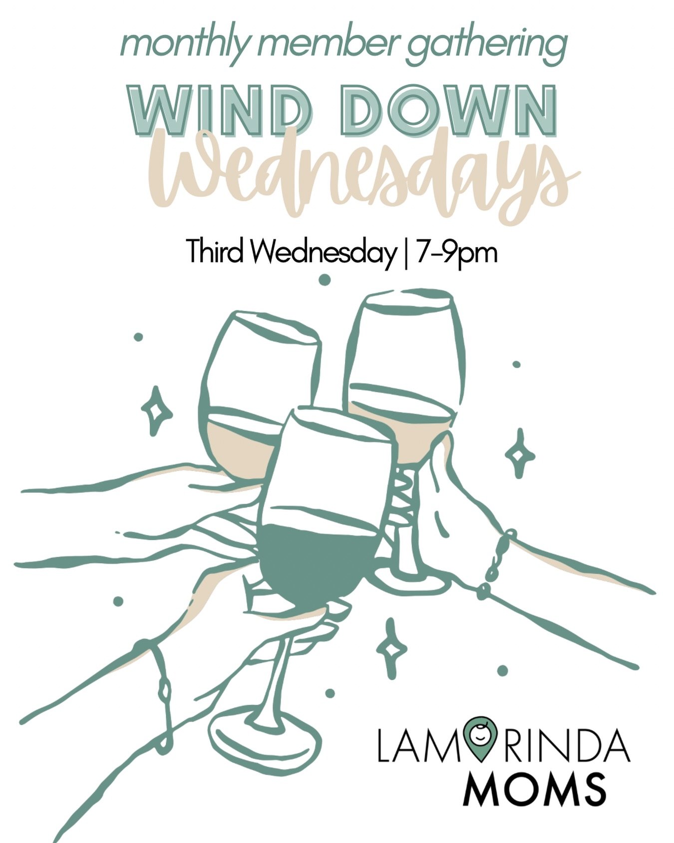 *NEW* Monthly Member Event
We will be hosting drinks in Lafayette the Third Wednesday of each month for a casual post-bedtime hang. All Lamorinda Moms members are welcome at this monthly gathering &ndash; we hope you can pop by our first one tonight,