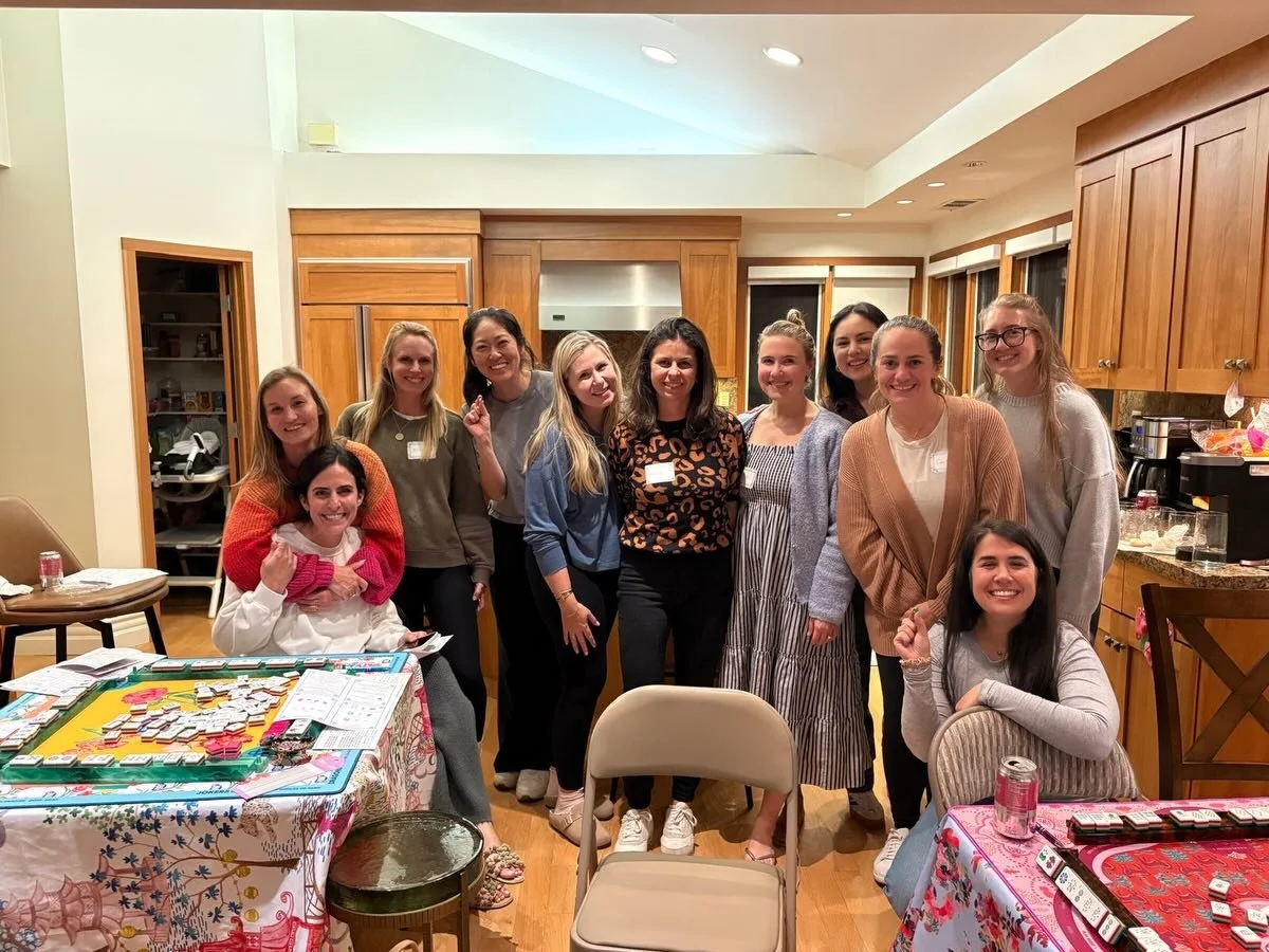 How fun is this birth month group activity?! These May June 2025 mamas are taking on a new hobby &mdash; Mahjong! 🀄️ We love seeing playgroups come up with fun new ways to build connections &mdash; with and without baby in tow! 🥰